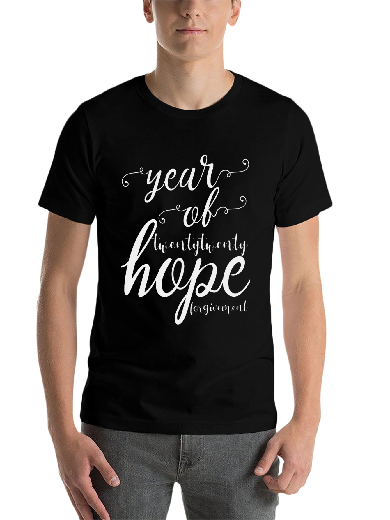 Black Year of Hope Graphic T-Shirt - Black view 7