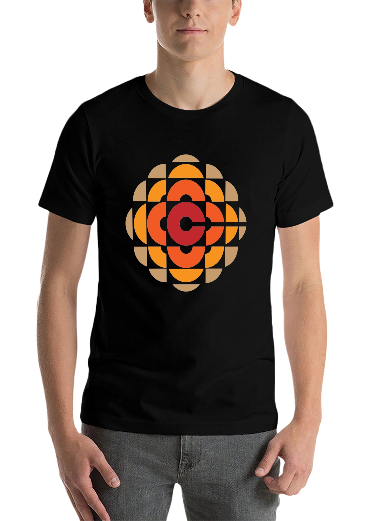 Black Retro CBC Logo Black T-Shirt view 7