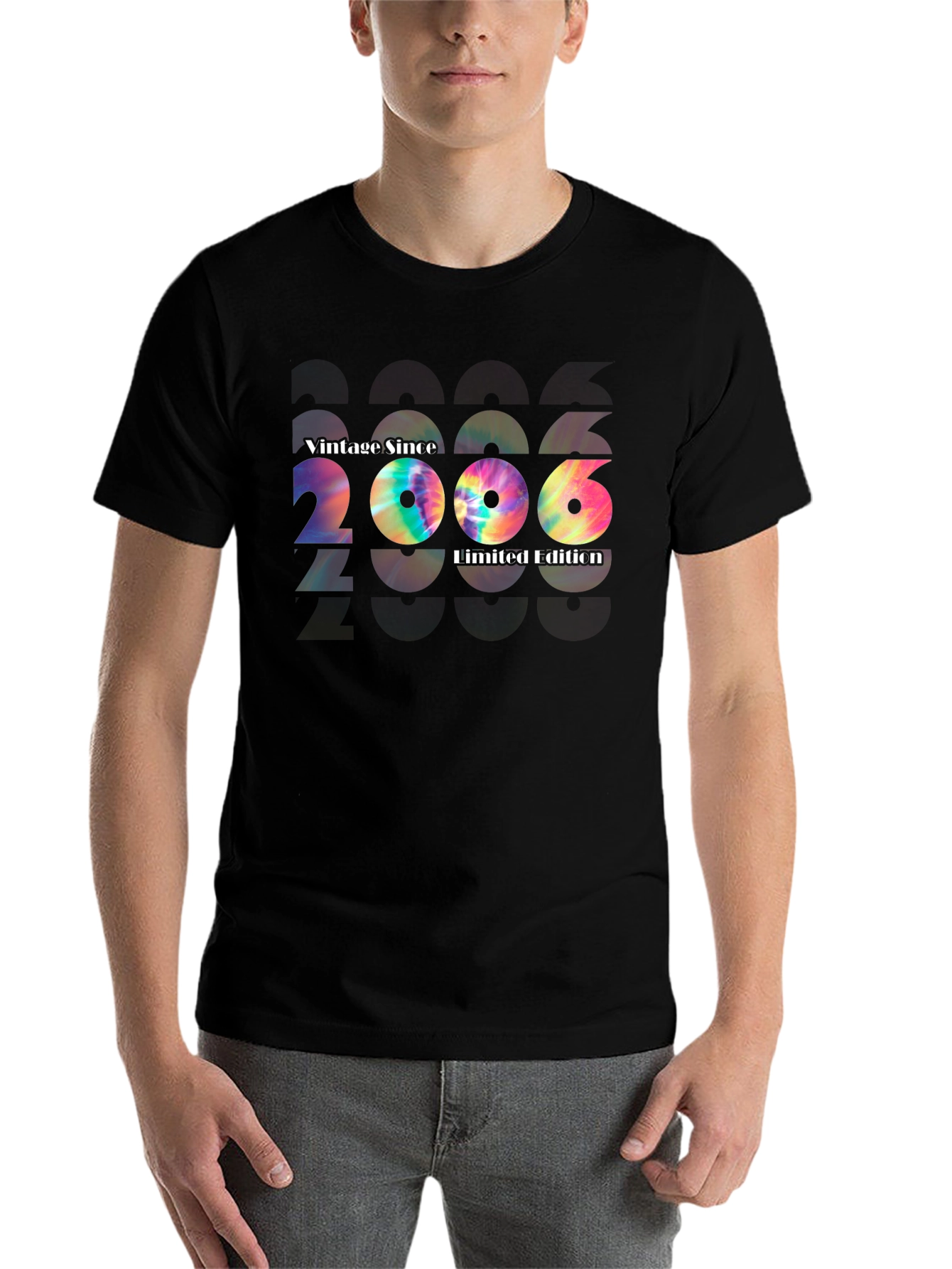 Black Vintage Since 2006 Limited Edition Tie-Dye T-Shirt view 7