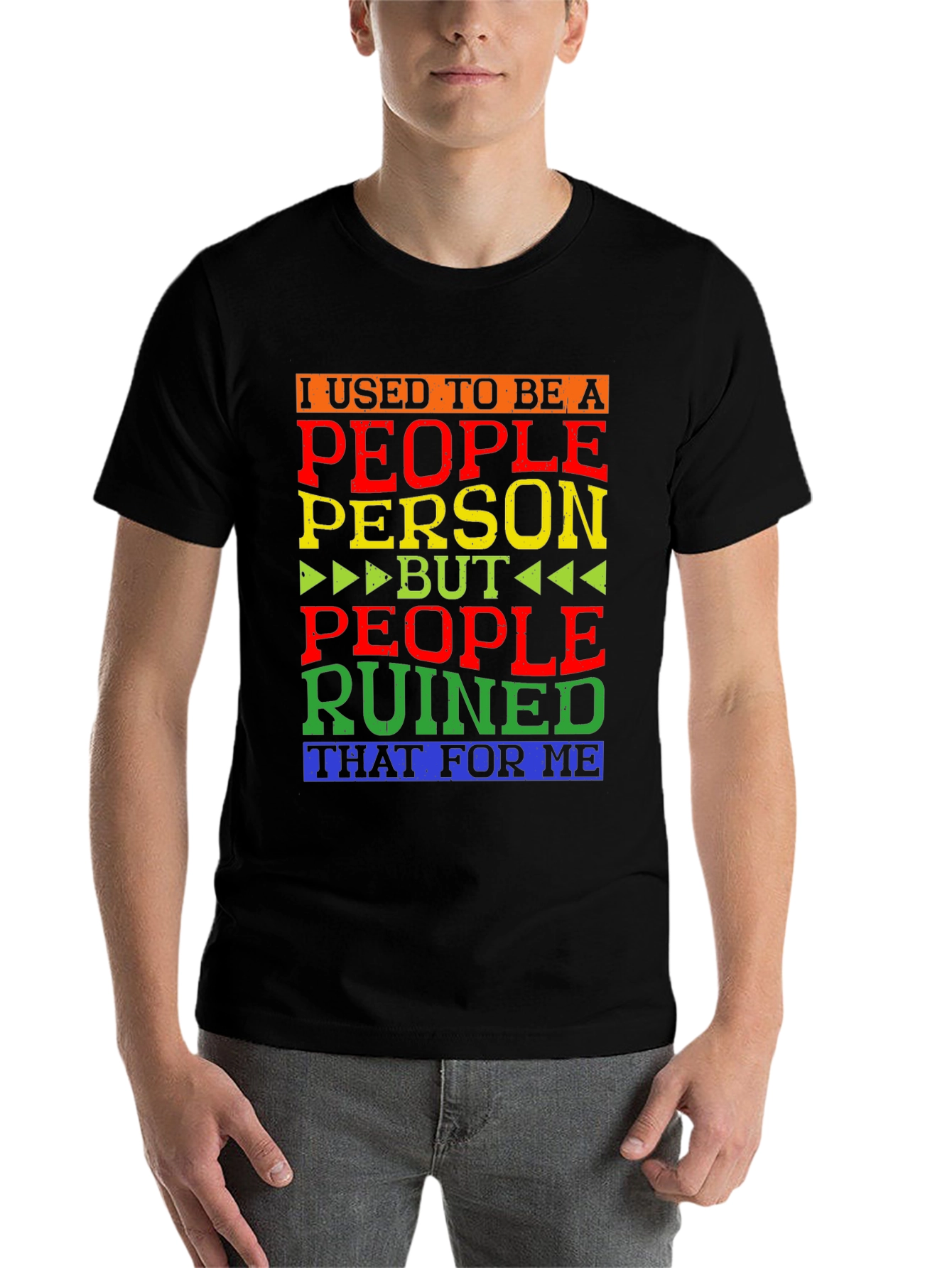 Black People Person Ruined Me T-Shirt view 7