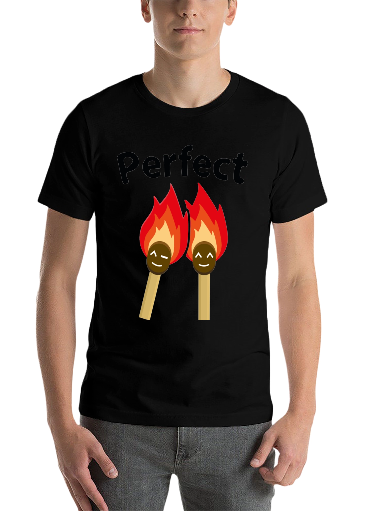 Black Perfect Match Graphic T-Shirt view 7