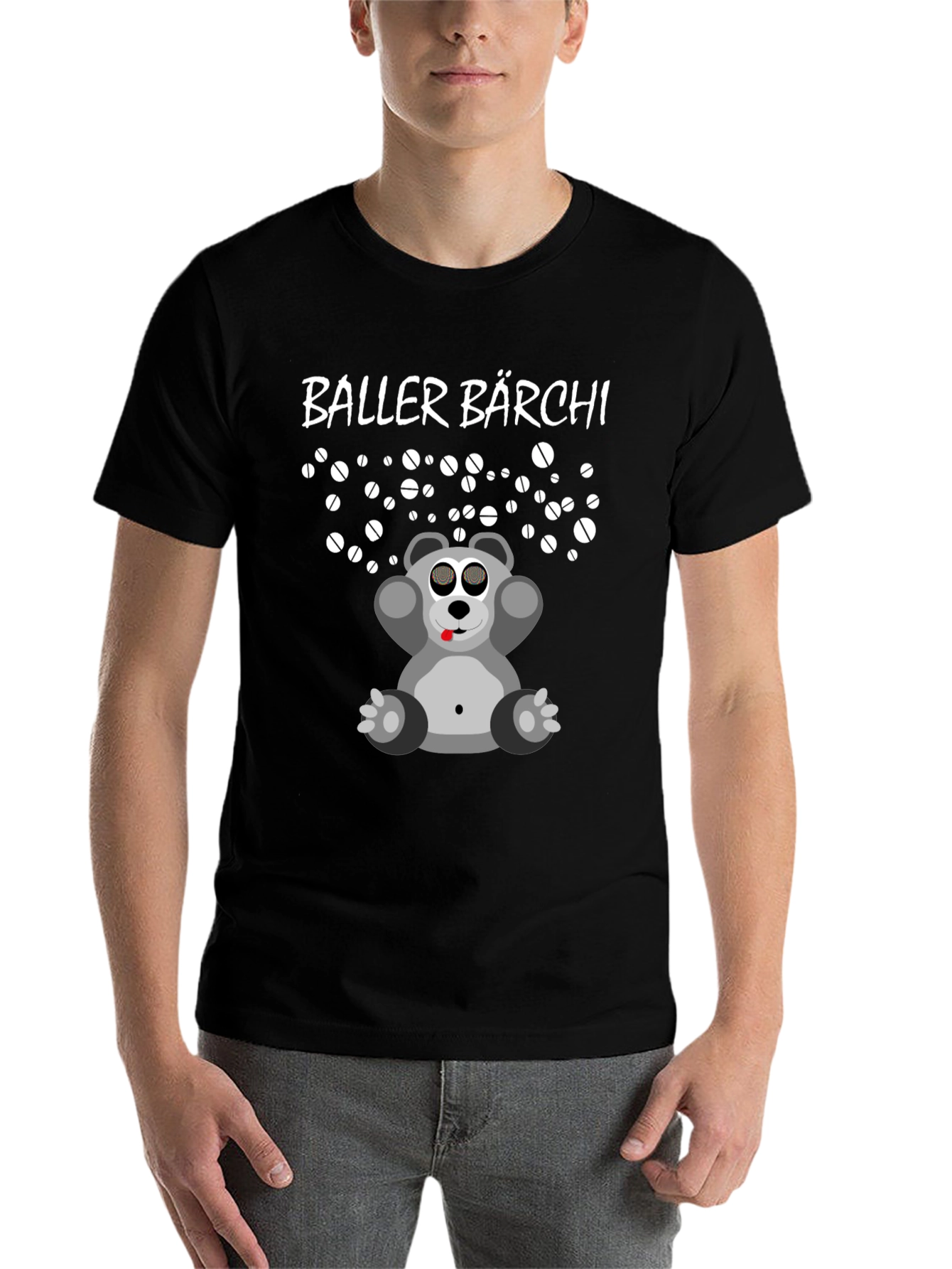 Black Baller Bärchi T-Shirt - Pill Dropping Bear Tee view 7