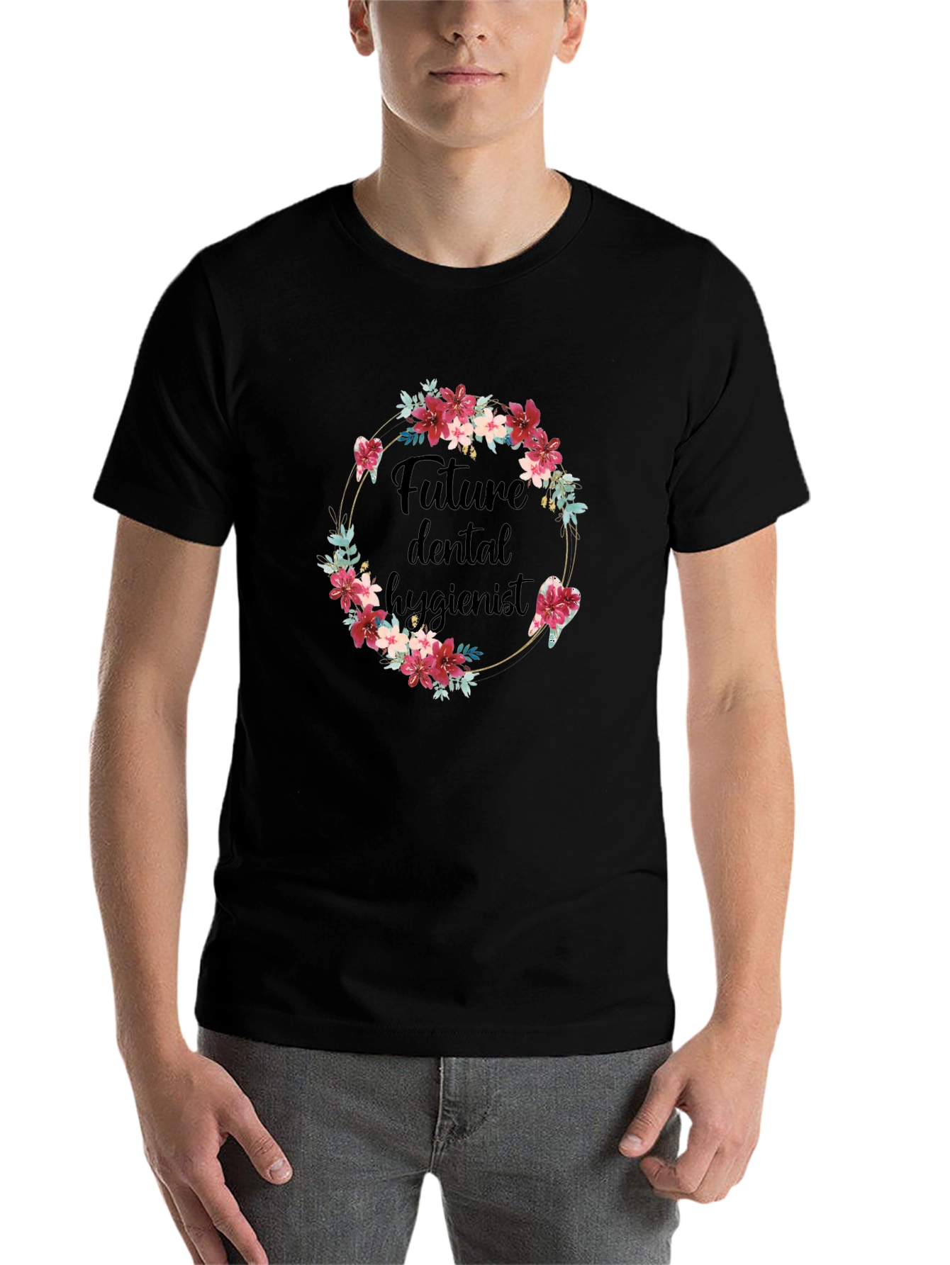 Future Dental Hygienist Floral T-Shirt - 7