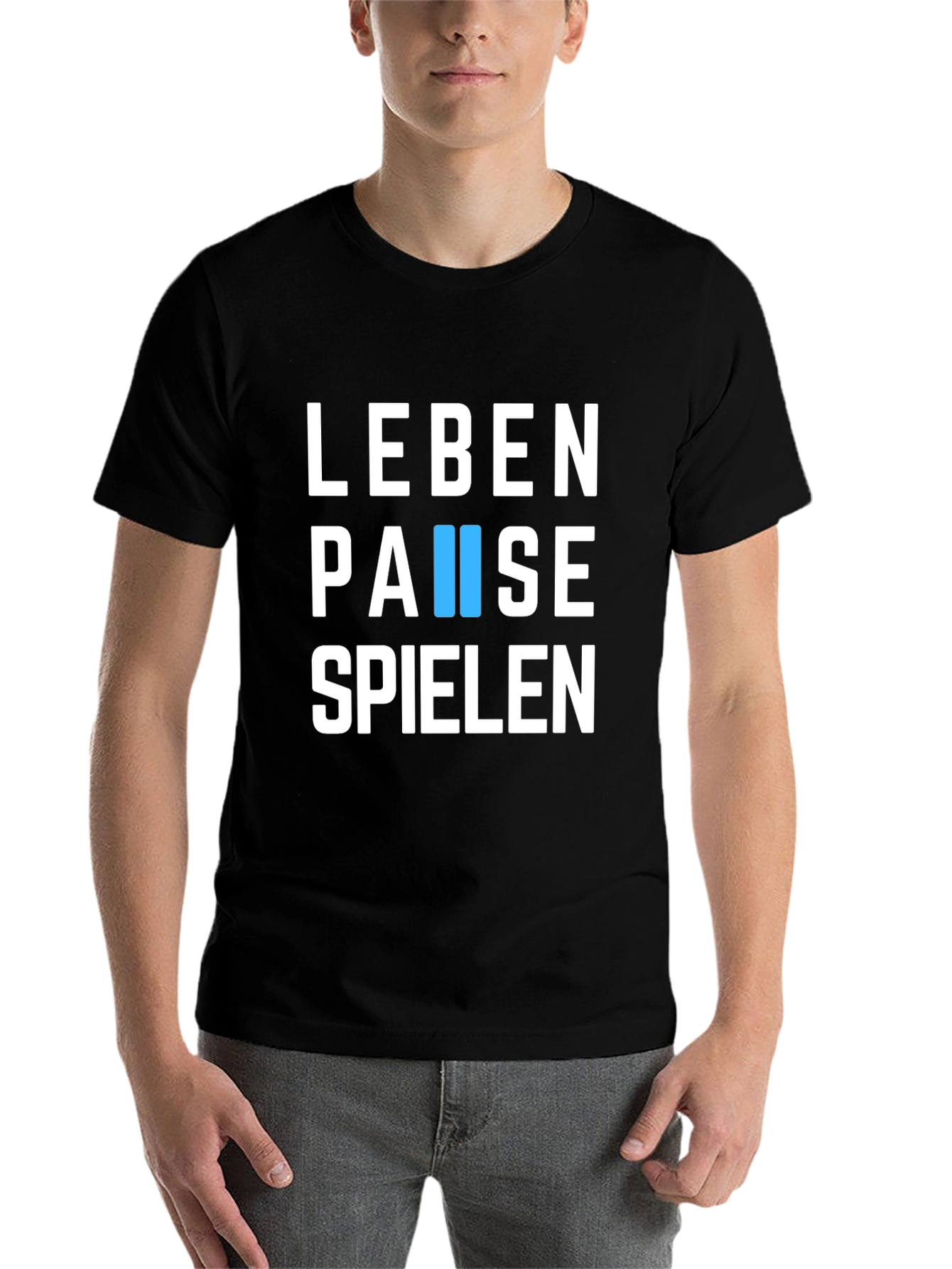 Black Leben Pause Spielen T-Shirt - Relax & Play view 7
