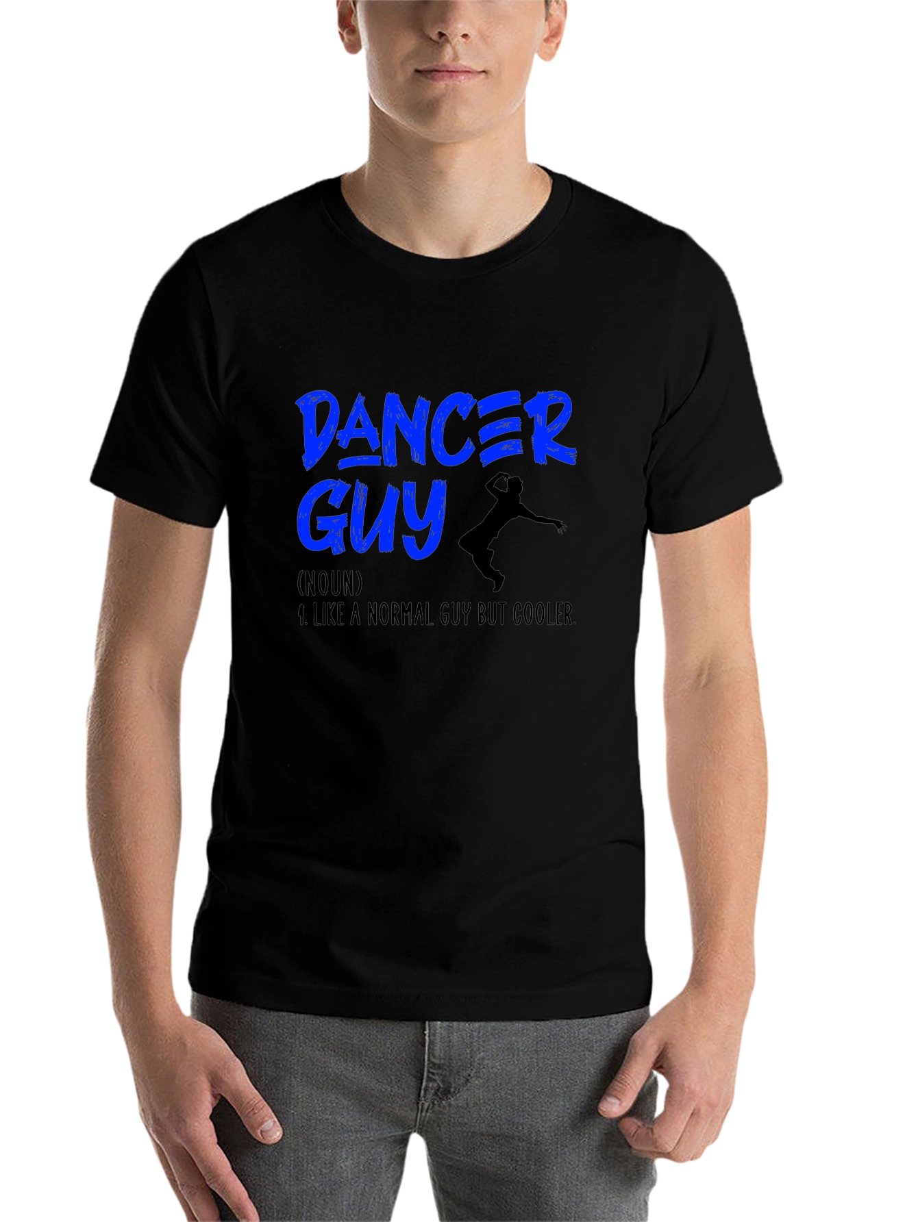 Black Dancer Guy T-Shirt - Cool Definition view 7