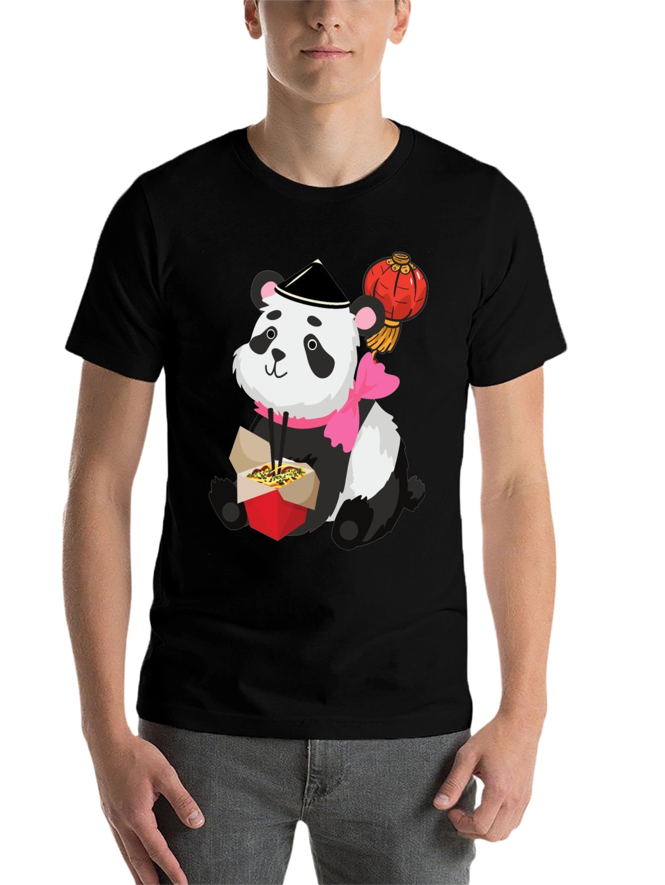 Black Panda Takeout Graphic Tee view 7