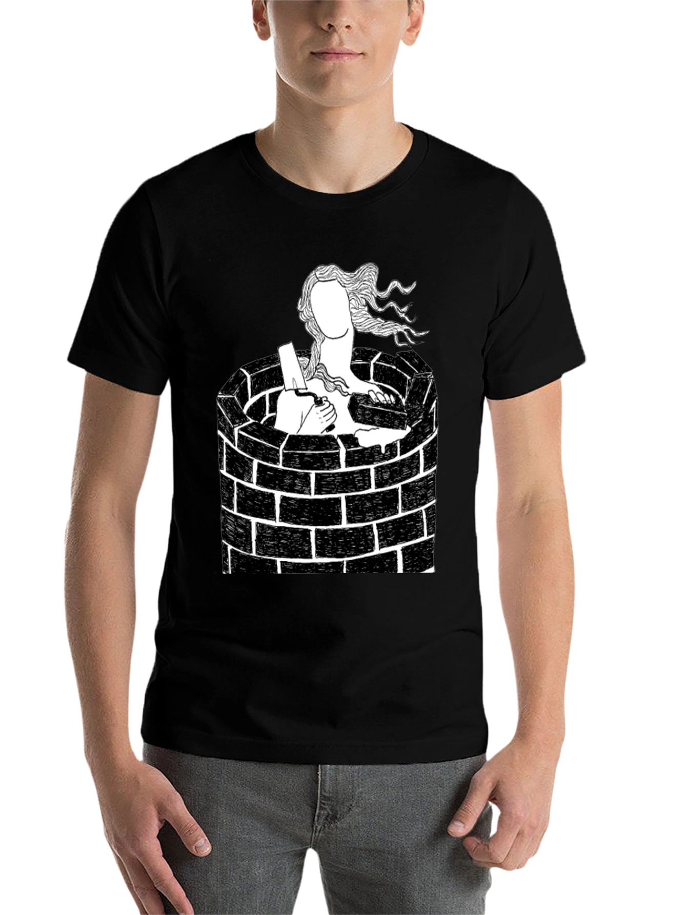 Black Well Maiden Black Graphic Tee view 7