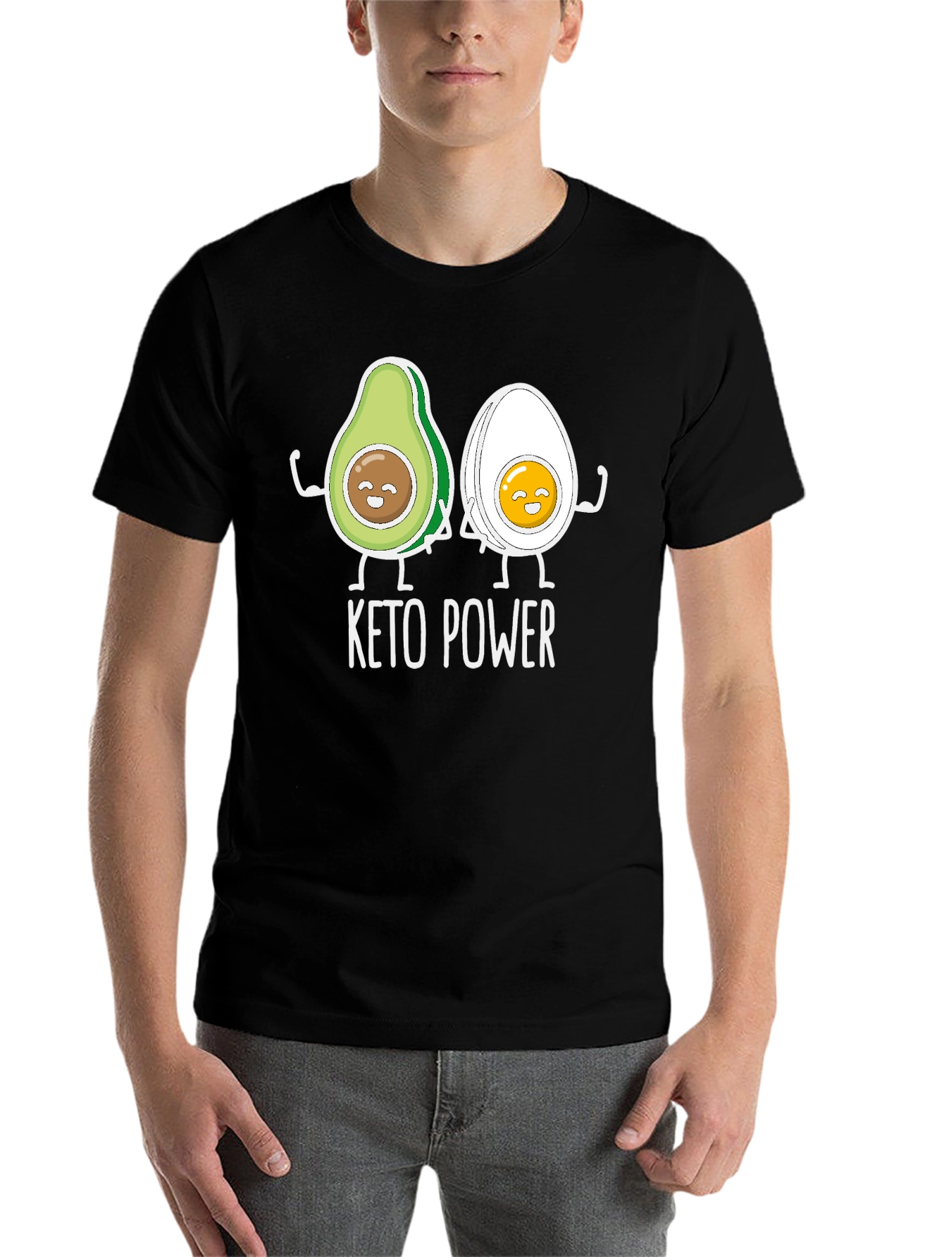 Black Keto Power Graphic T-Shirt view 7