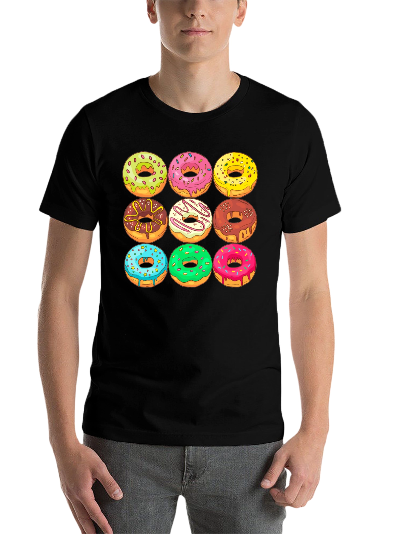 Black Donut Graphic Tee - Deliciously Fun! view 7