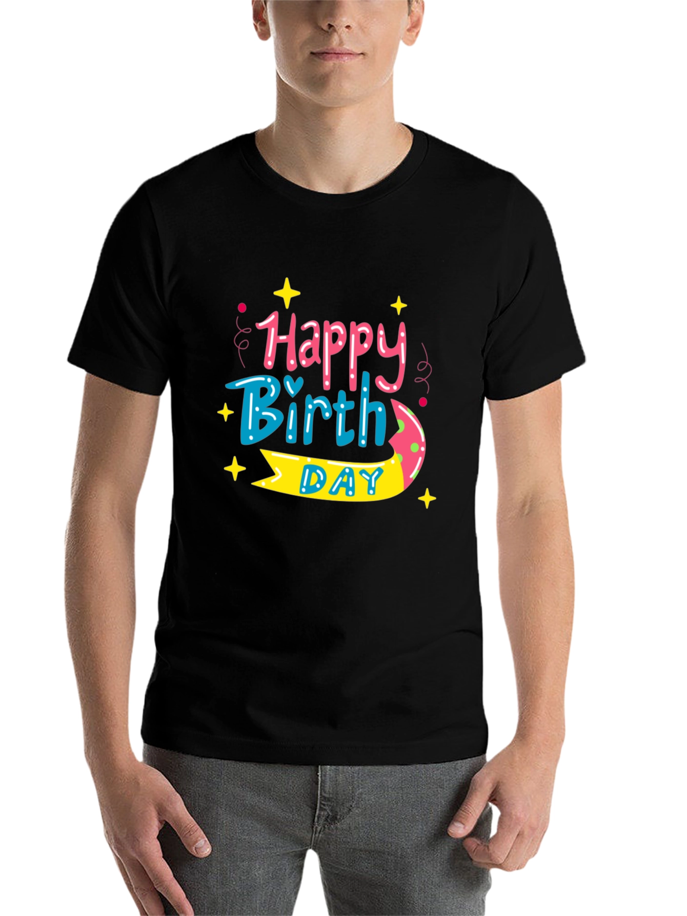 Happy Birthday Graphic Tee - Stylish Celebration Shirt - 7