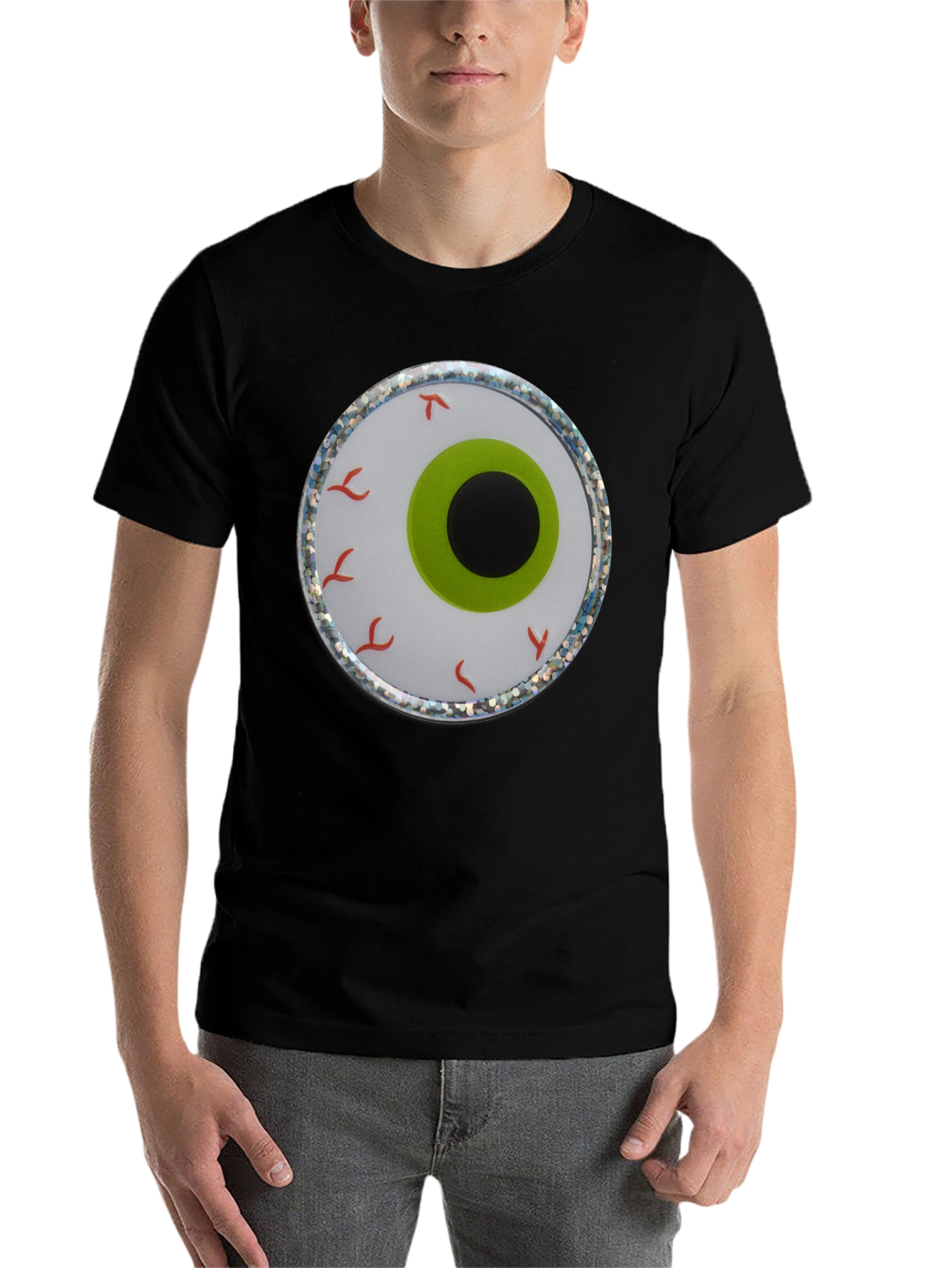 Black Eye See You T-Shirt: Novelty Halloween Apparel view 7