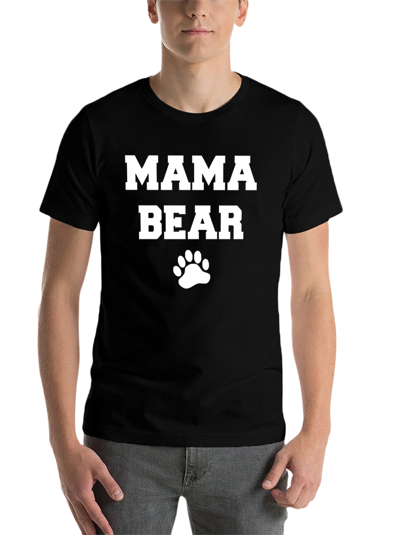 Black Mama Bear T-Shirt - Black Tee view 7