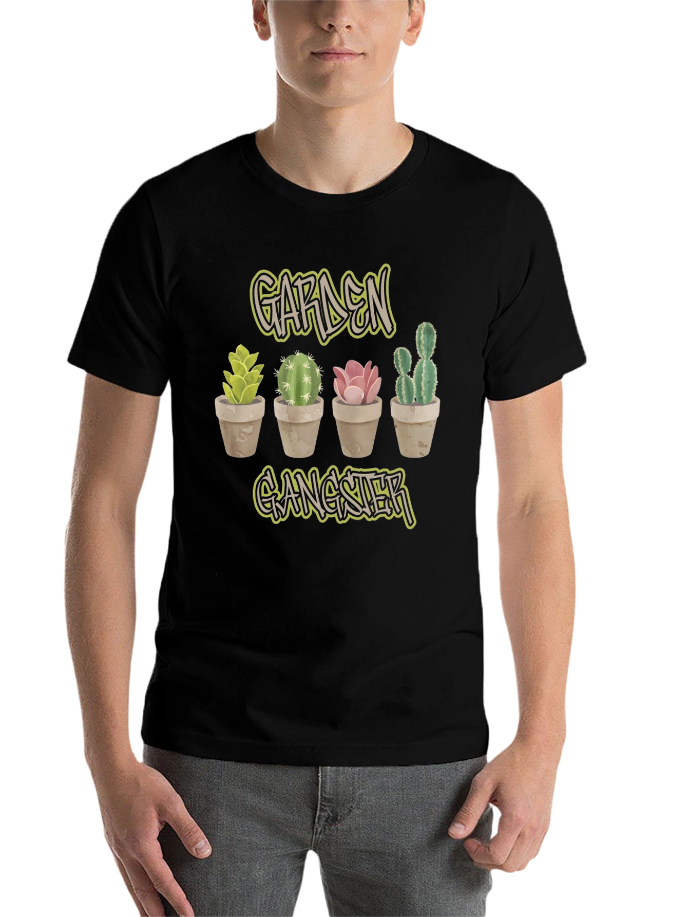 Black Garden Gangster Cactus Tee view 7