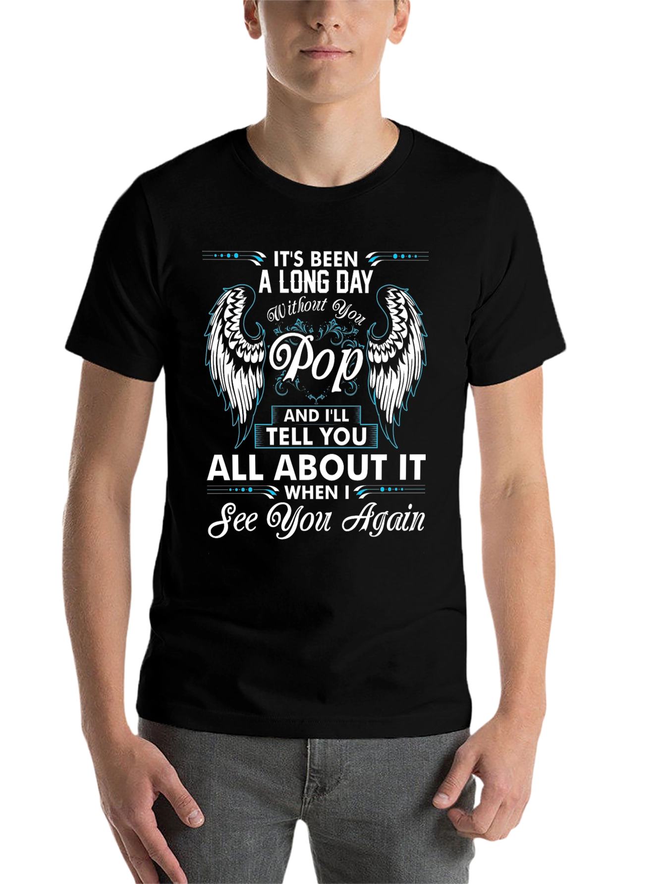 Black In Memory of Pop T-Shirt - See You Again view 7