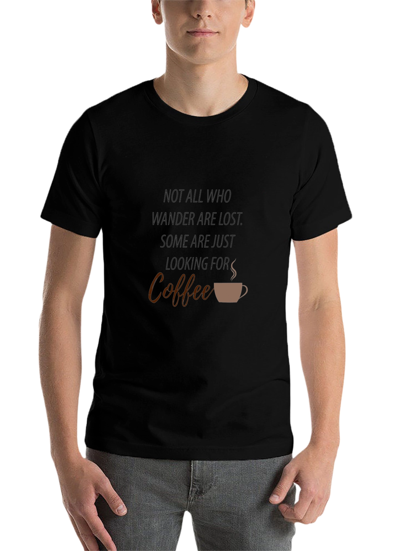 Black Coffee Seeker T-Shirt - Wanderlust Apparel view 7