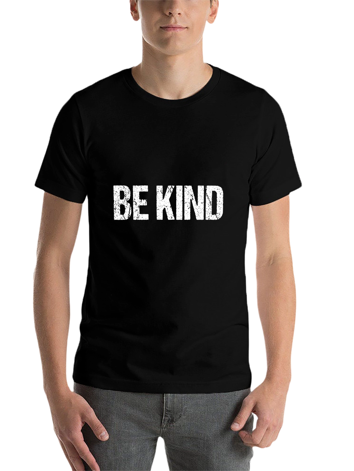 Black Be Kind Graphic Tee - Soft Cotton Blend view 7
