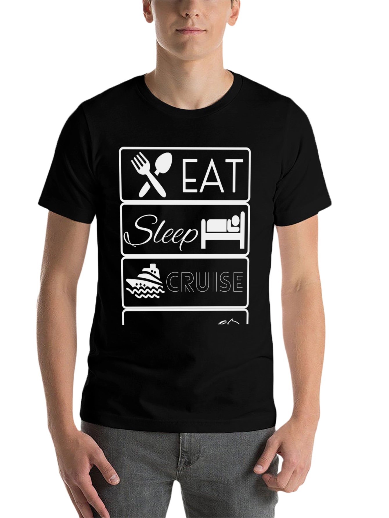 Eat Sleep Cruise T-Shirt - Vacation Apparel - 7