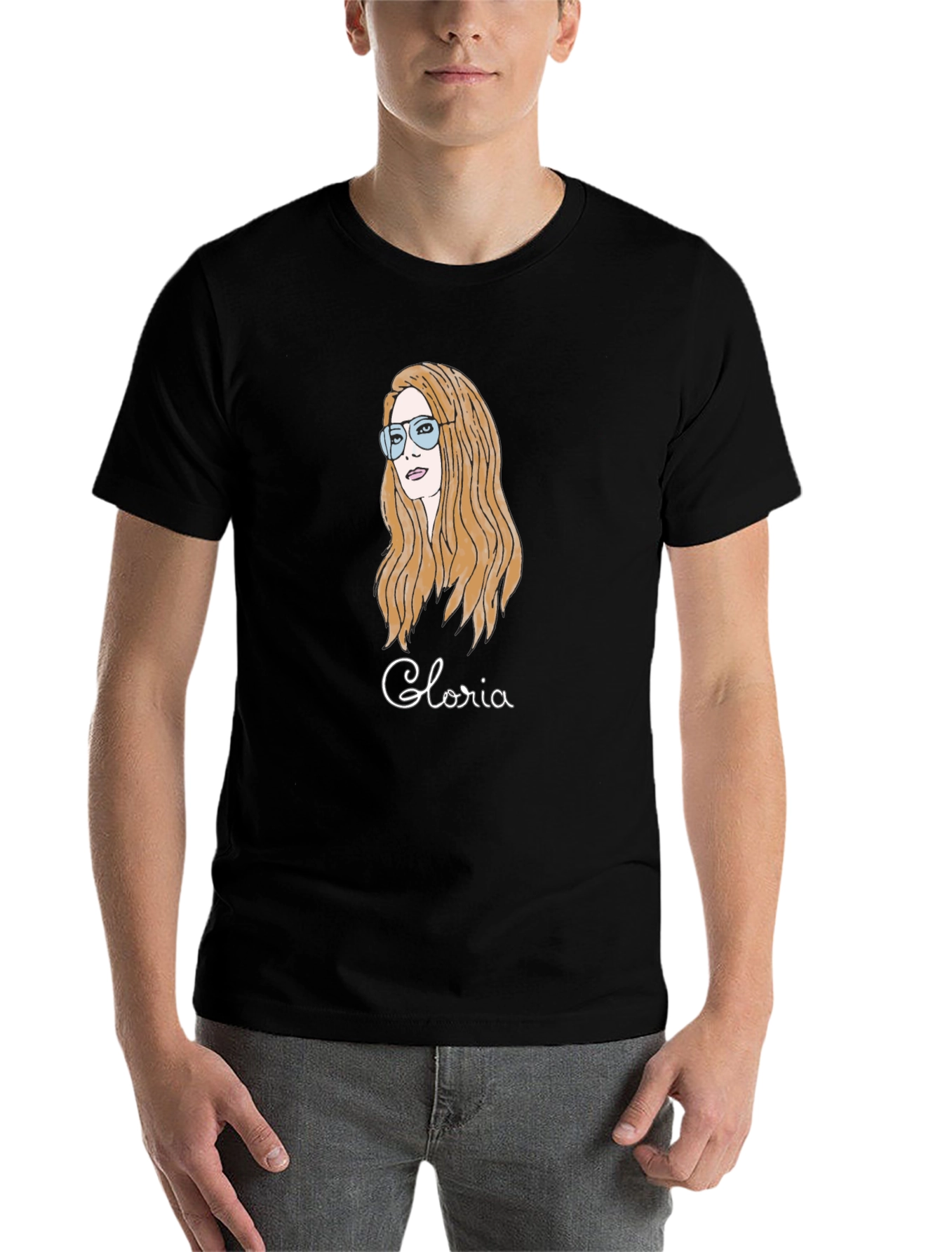 Black Gloria T-Shirt - Graphic Tee view 7
