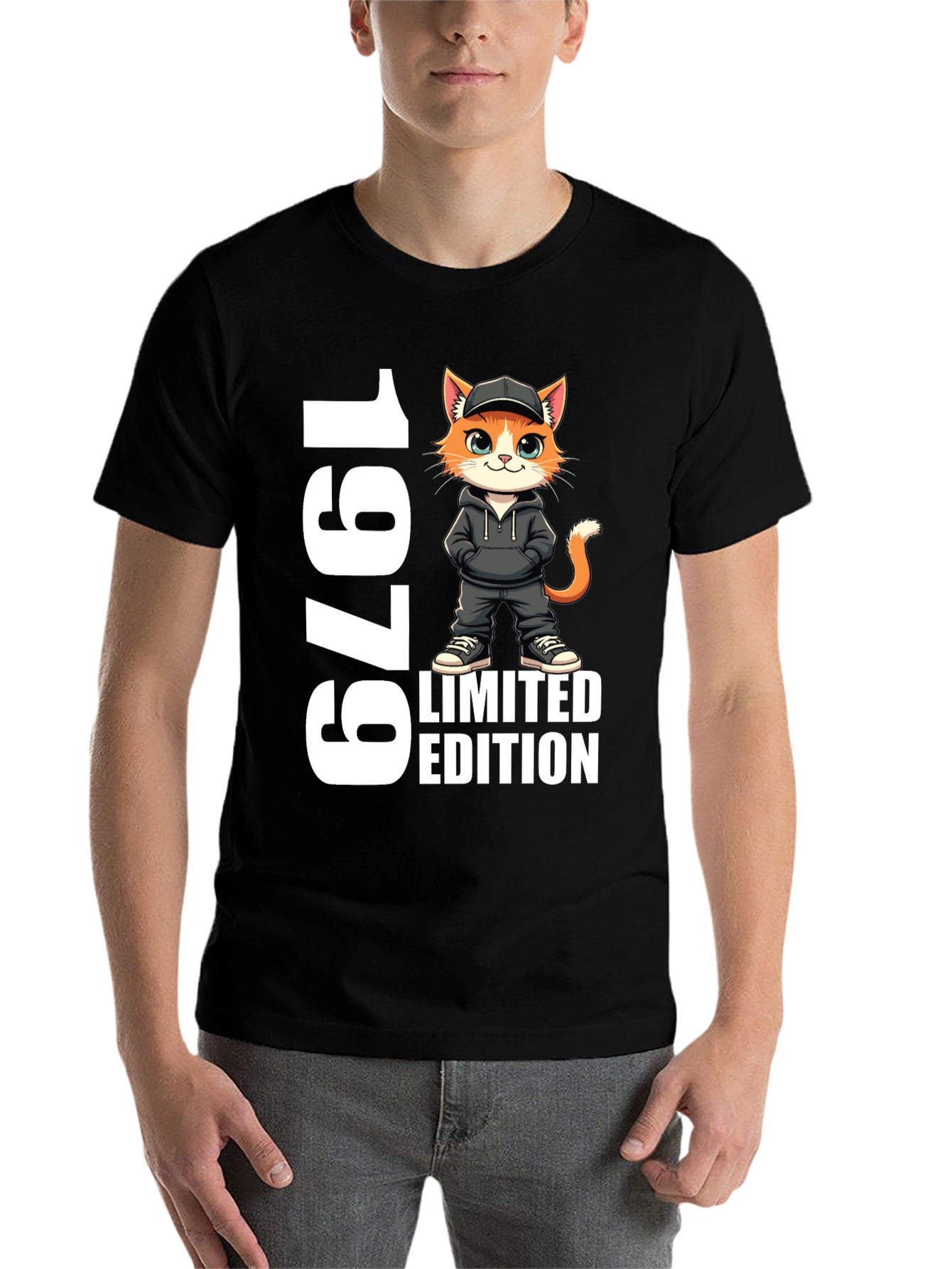 Black 1979 Limited Edition Cat T-Shirt view 7