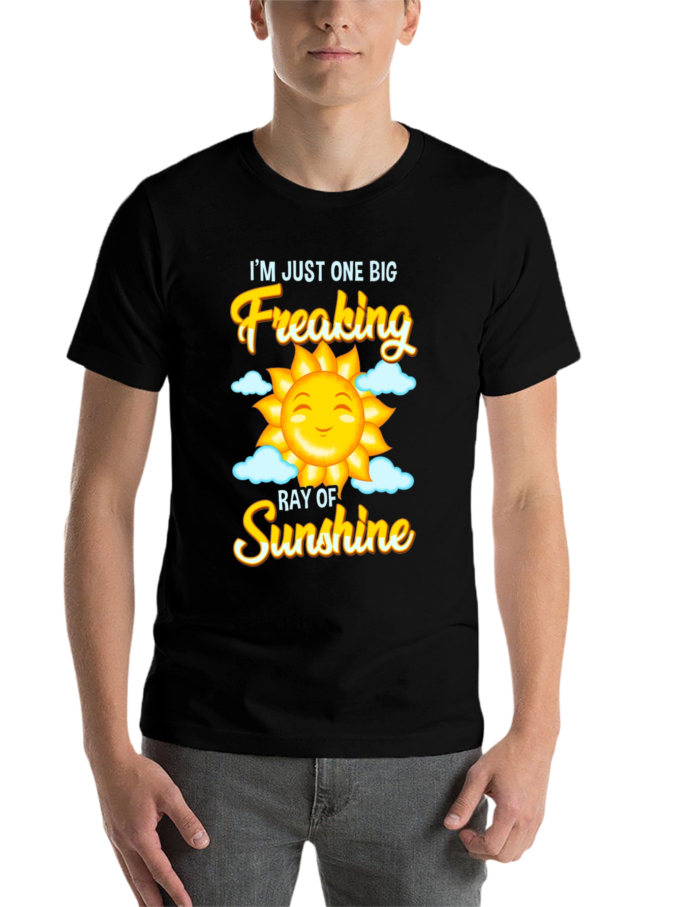 Black Funny Sunshine Graphic Tee view 7