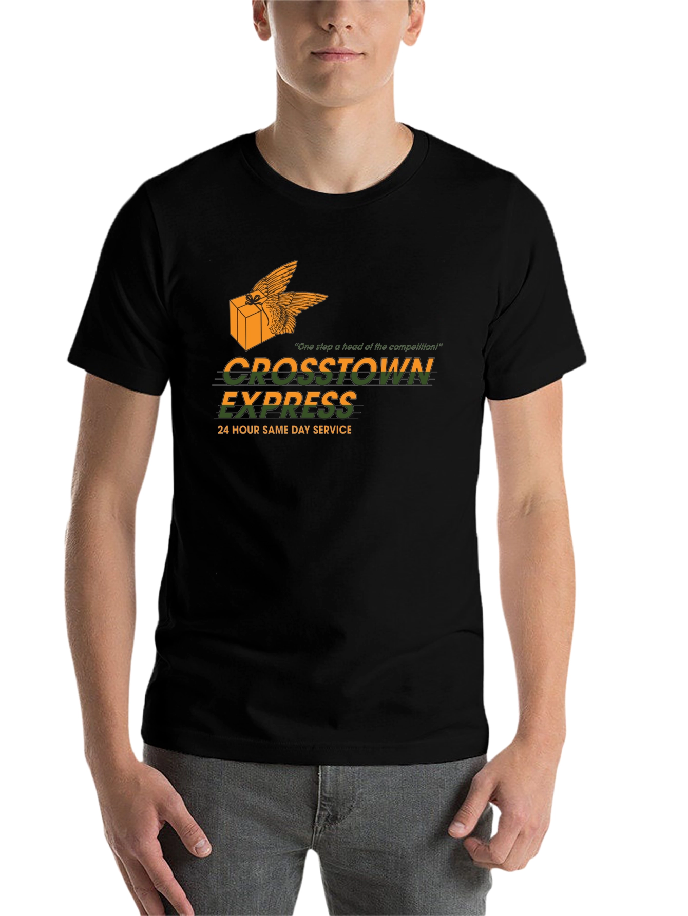 Black Crosstown Express Black Graphic Tee view 7
