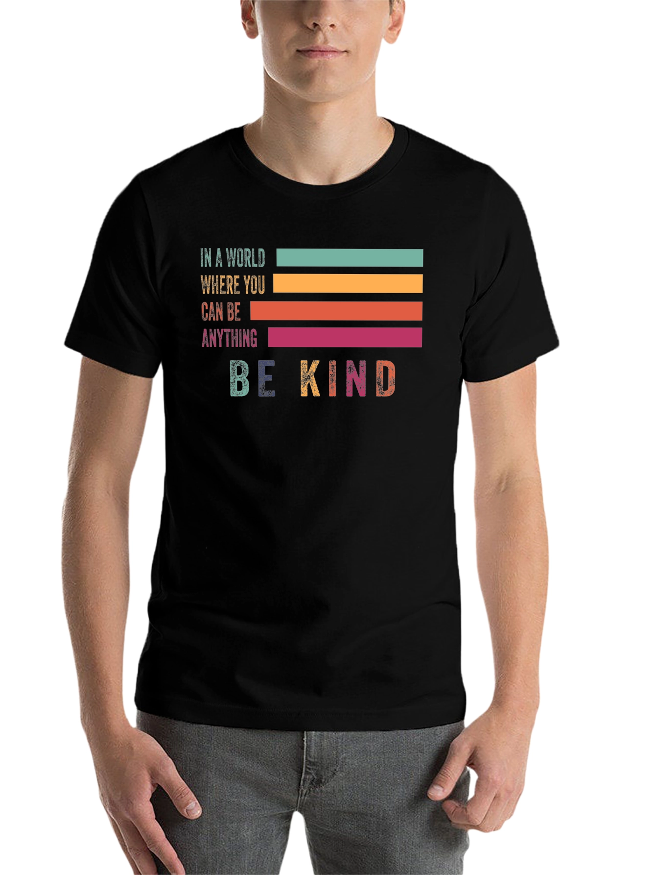 Be Kind Retro Graphic Tee - Positive Vibes Shirt - 7