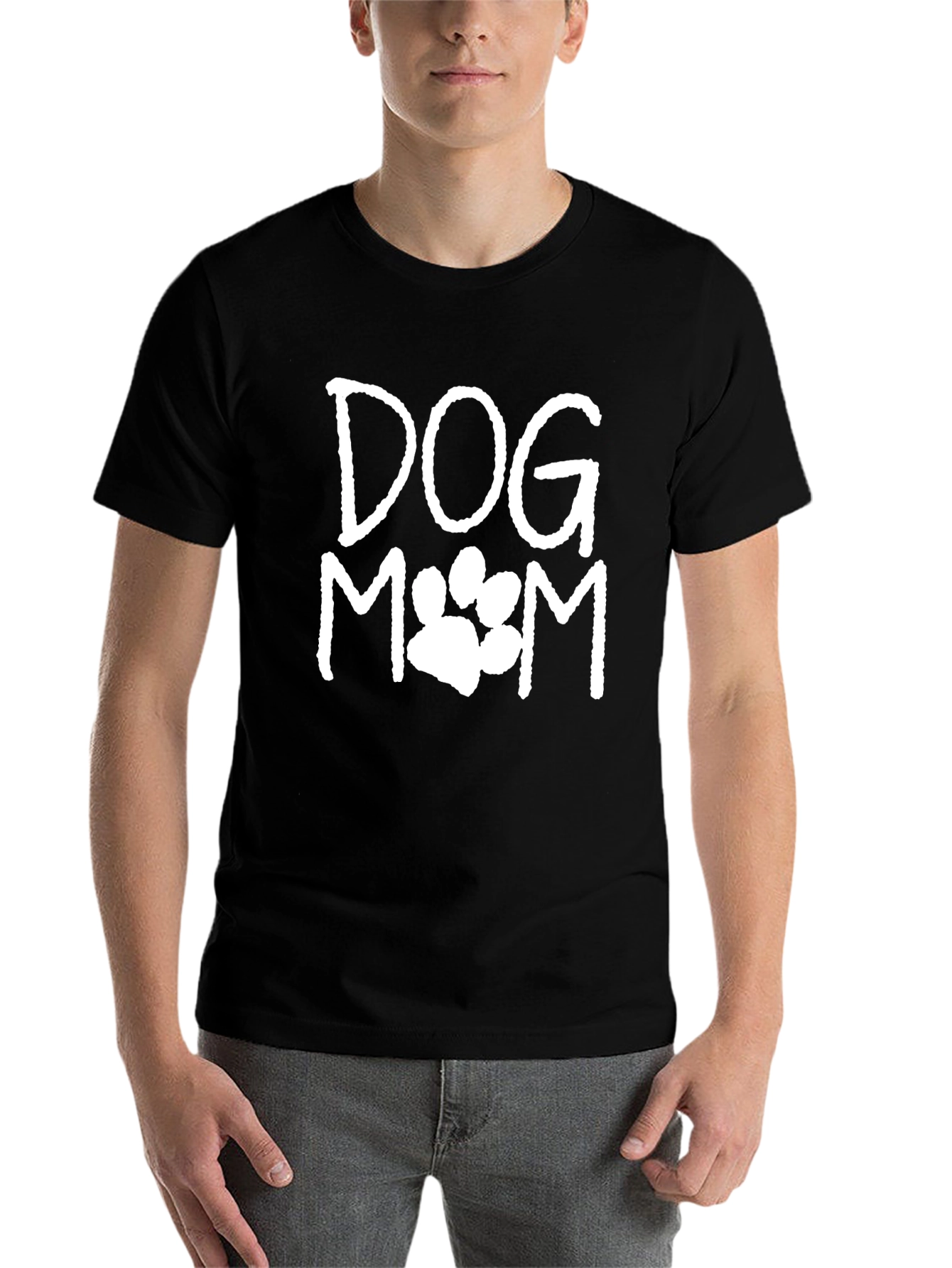 Black Dog Mom Graphic Tee - Cute Pet Lover Shirt view 7