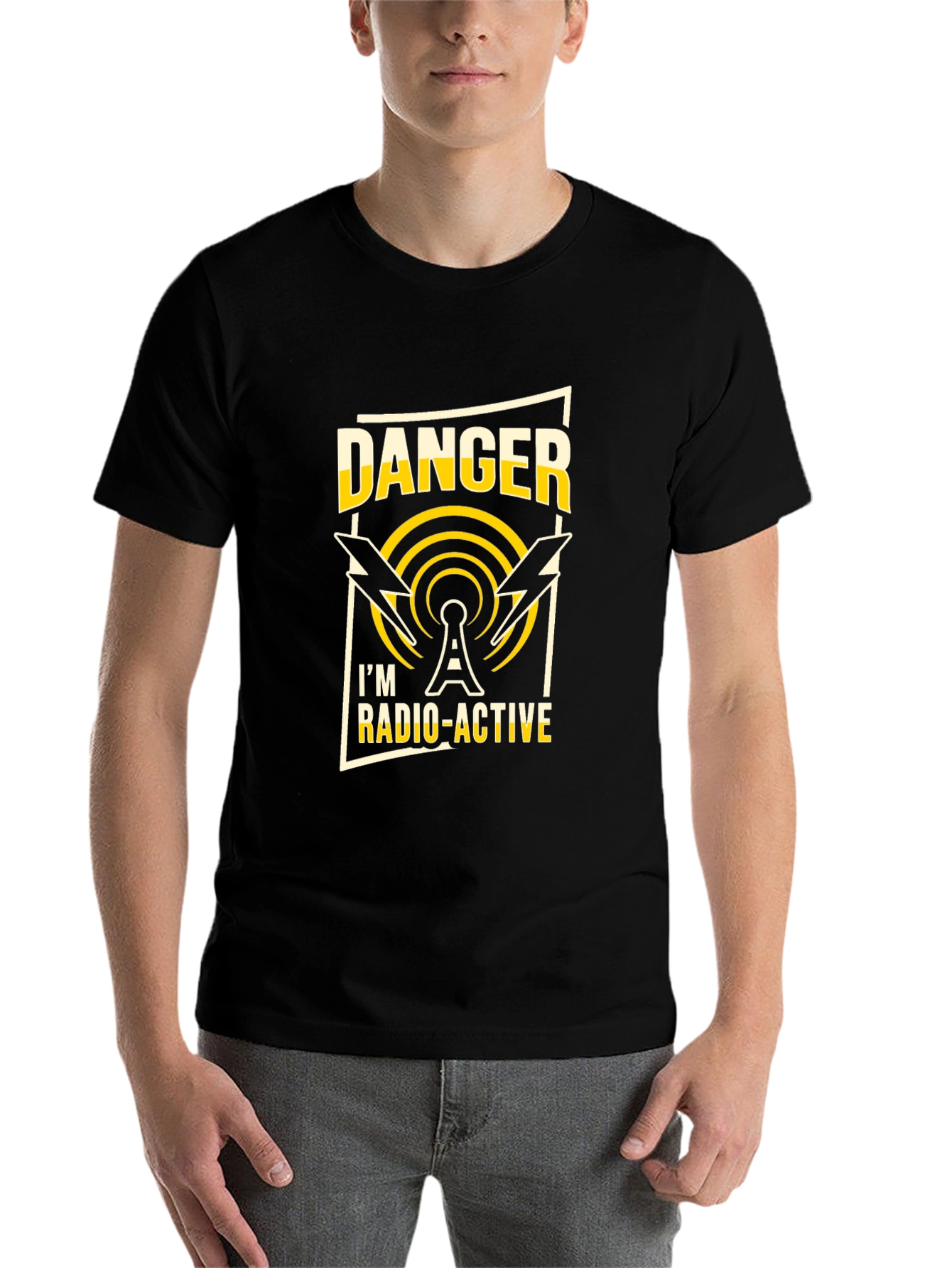 Black Danger I'm Radio-Active T-Shirt view 7