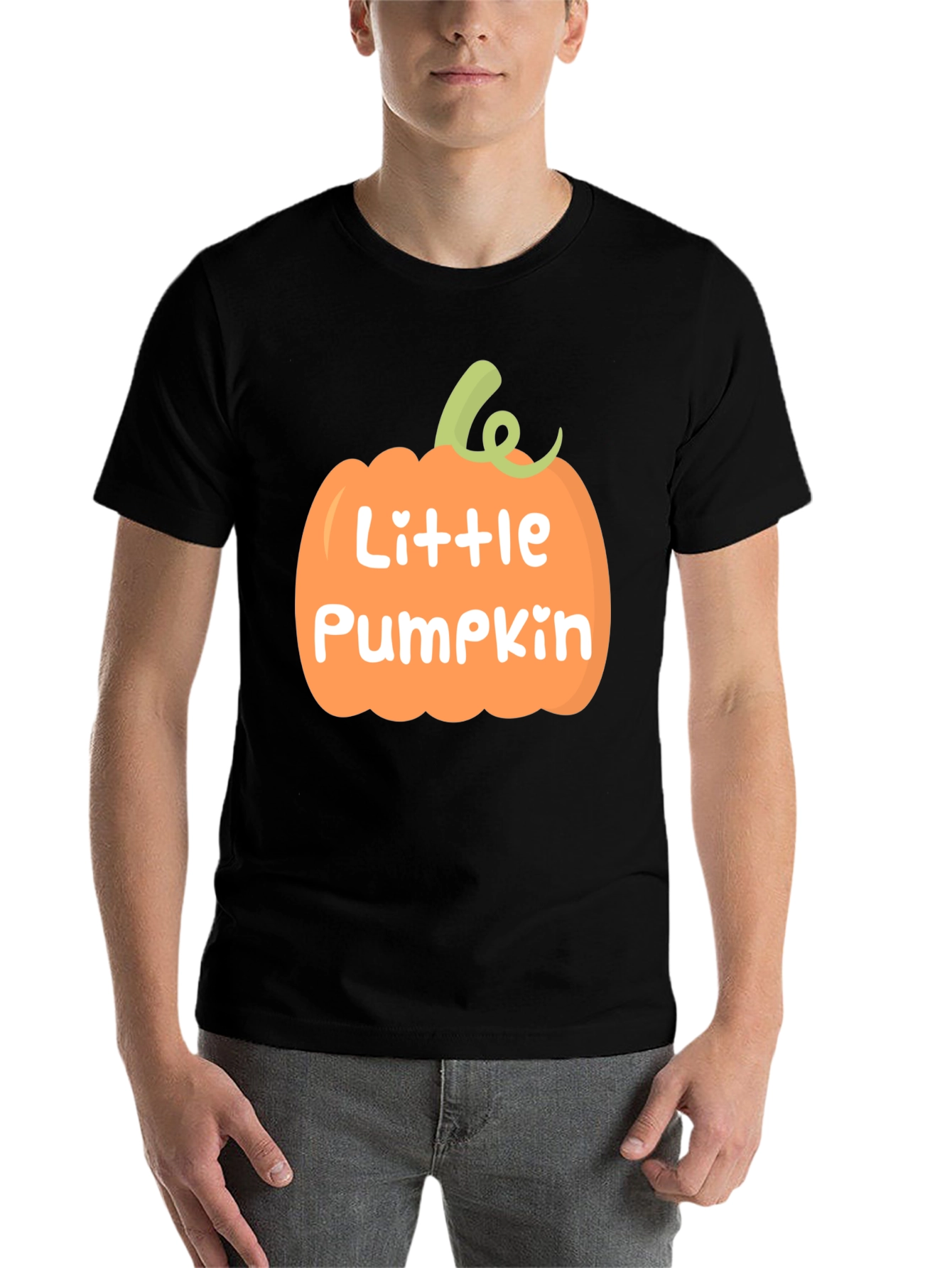 Black Little Pumpkin Black T-Shirt view 7