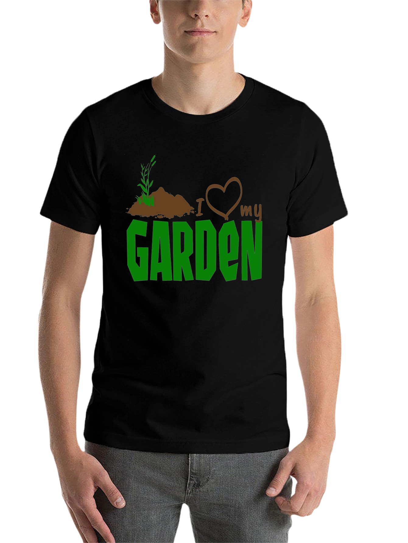 Black I Love My Garden T-Shirt - Gardening Gift view 7