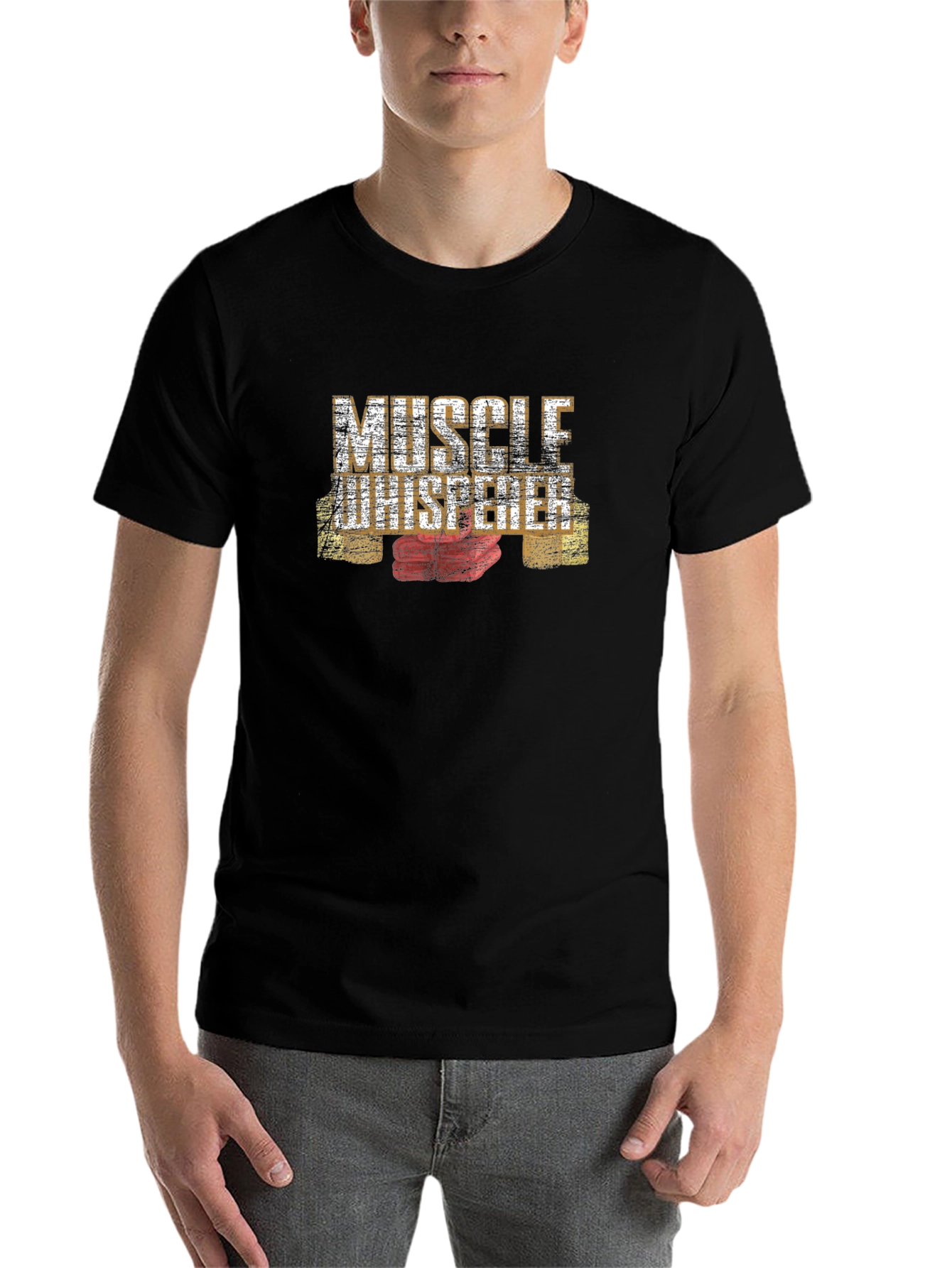 Muscle Whisperer Graphic T-Shirt - Black - 7