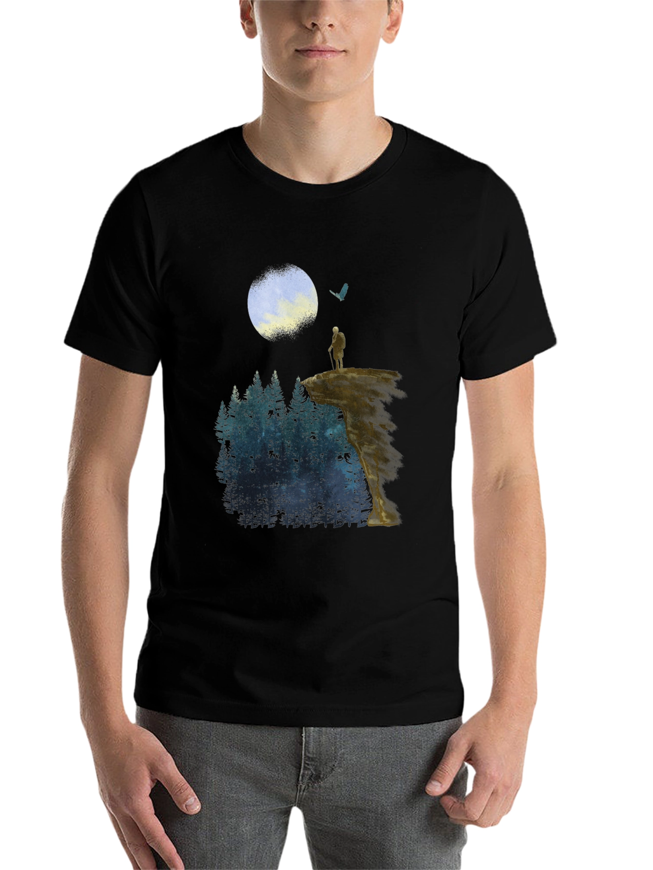Black Wanderer Graphic T-Shirt view 7