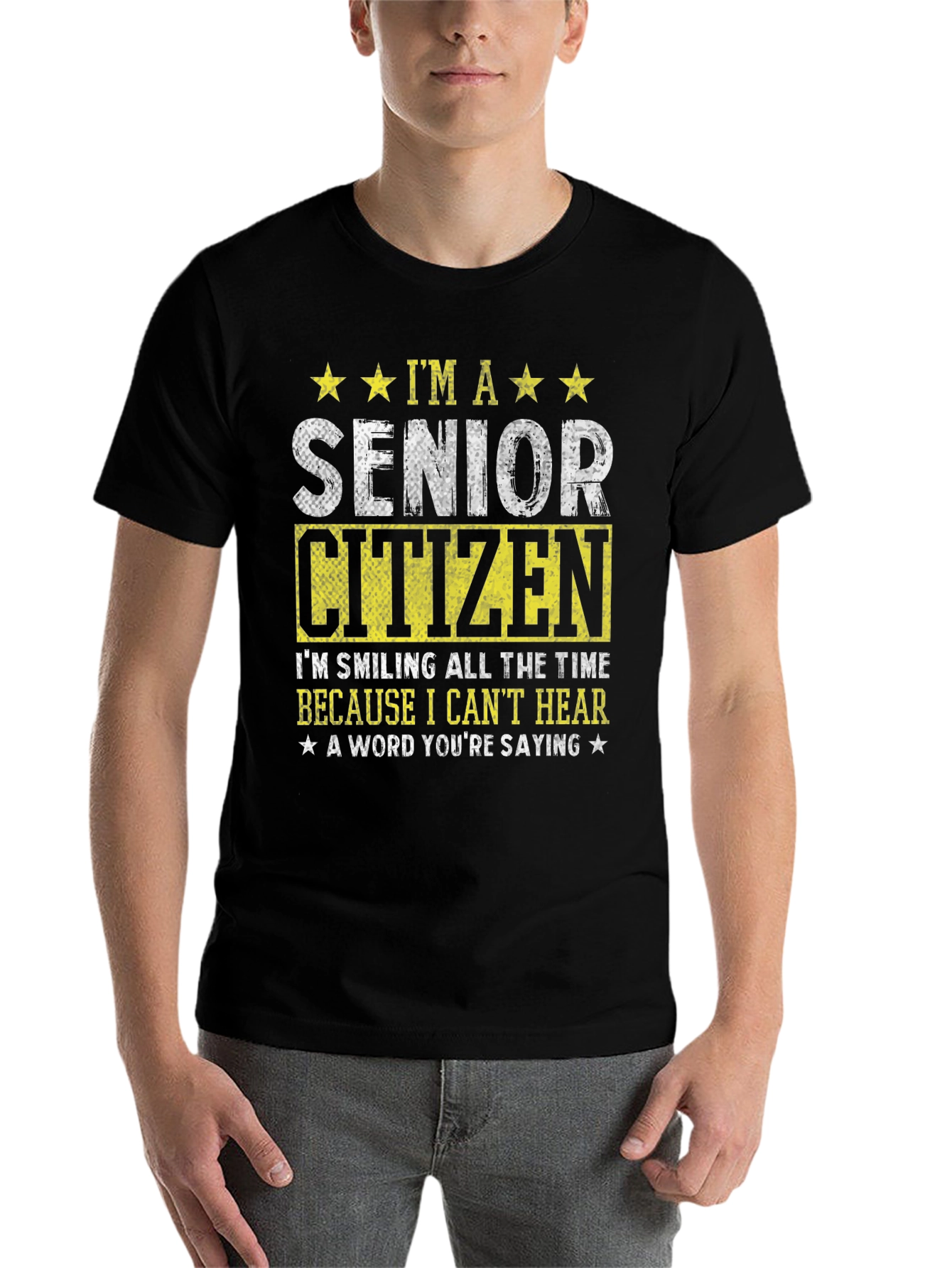Black Senior Citizen Humorous T-Shirt view 7
