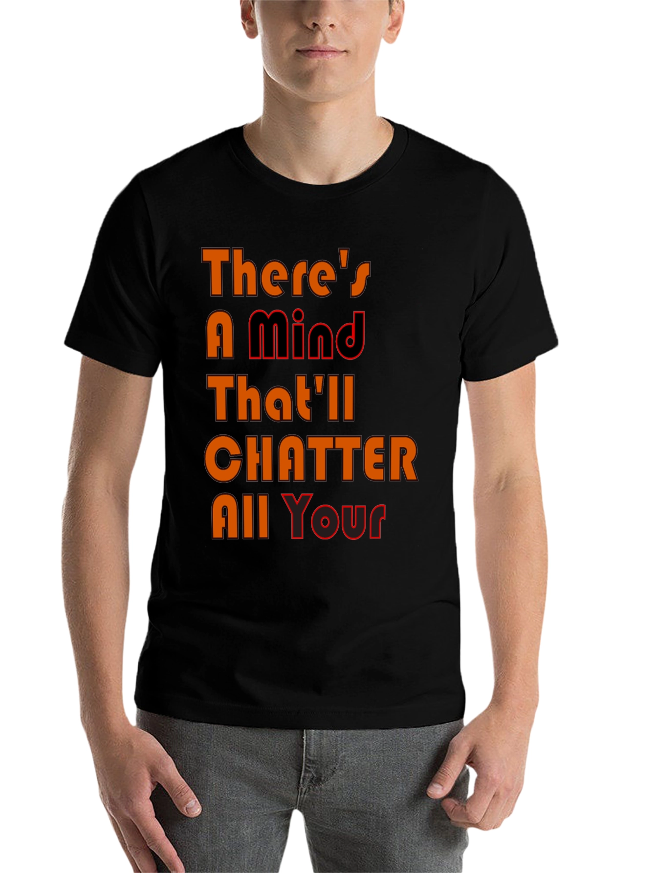 Black Mind Chatter Graphic Tee - Black T-Shirt view 7