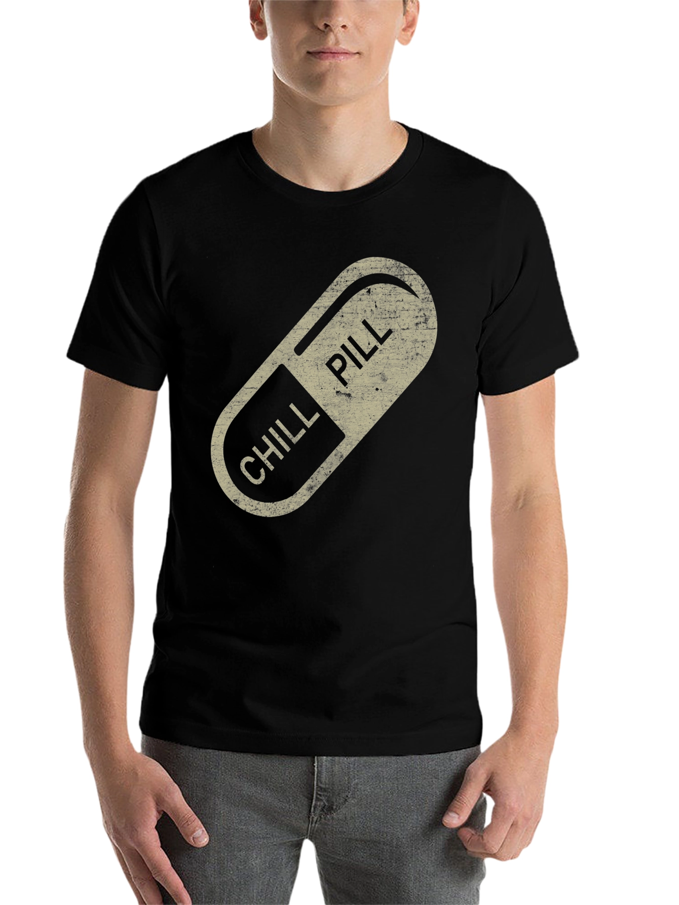 Black Chill Pill Graphic Tee - Relaxed Vibe view 7