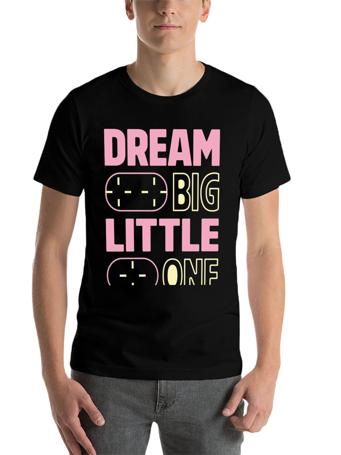 Black Dream Big Little One Black Graphic Tee view 7
