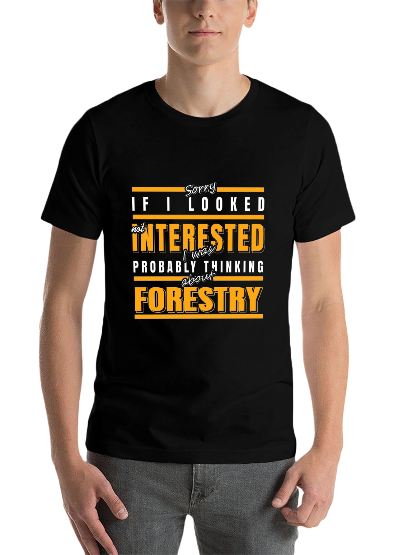 Black Forestry Thinking T-Shirt - Funny Slogan Tee view 7