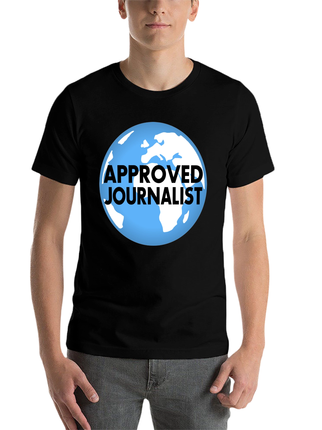 Black Approved Journalist Graphic T-Shirt - Black view 7