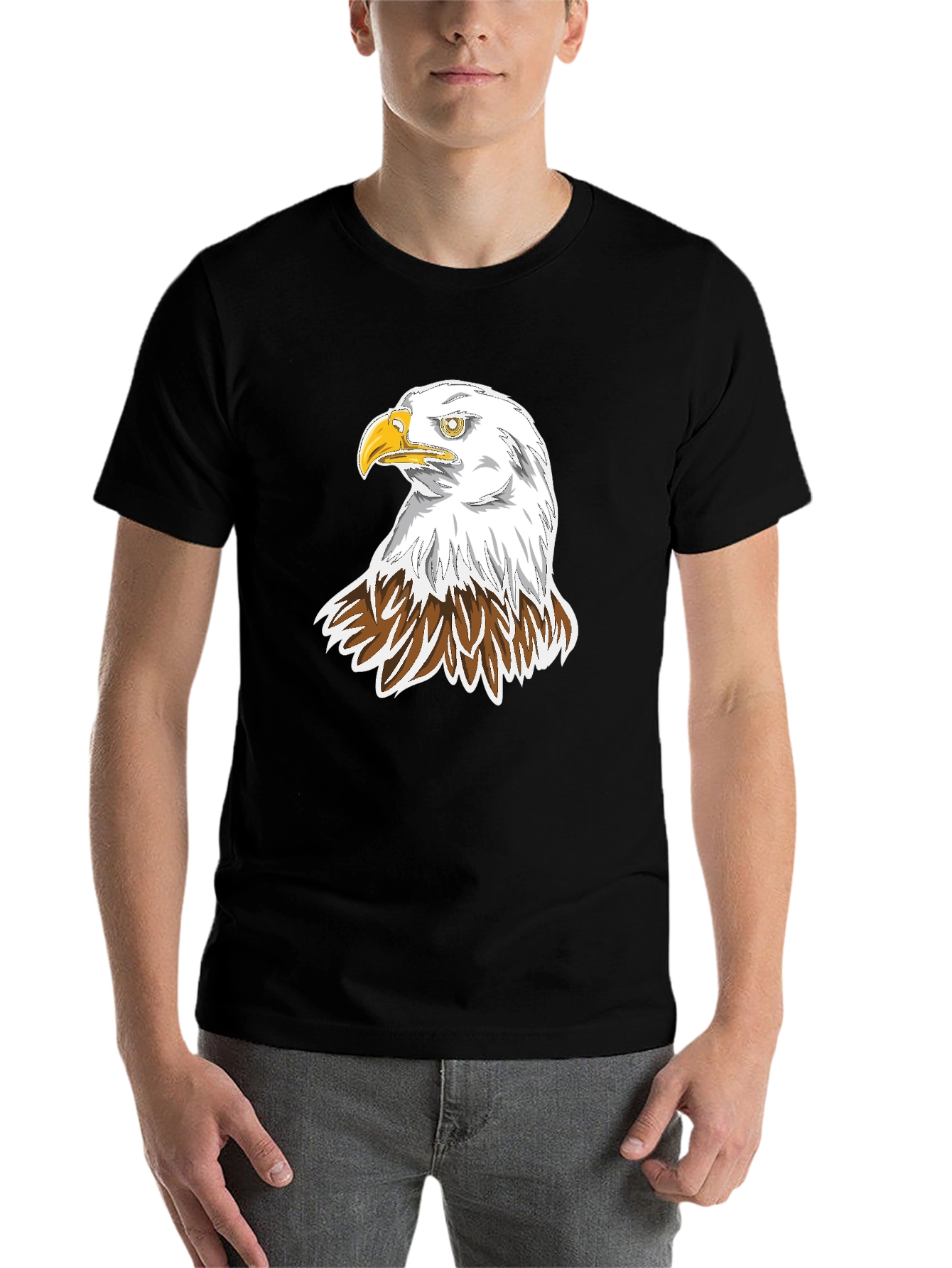 Black Black Eagle Graphic Tee view 7