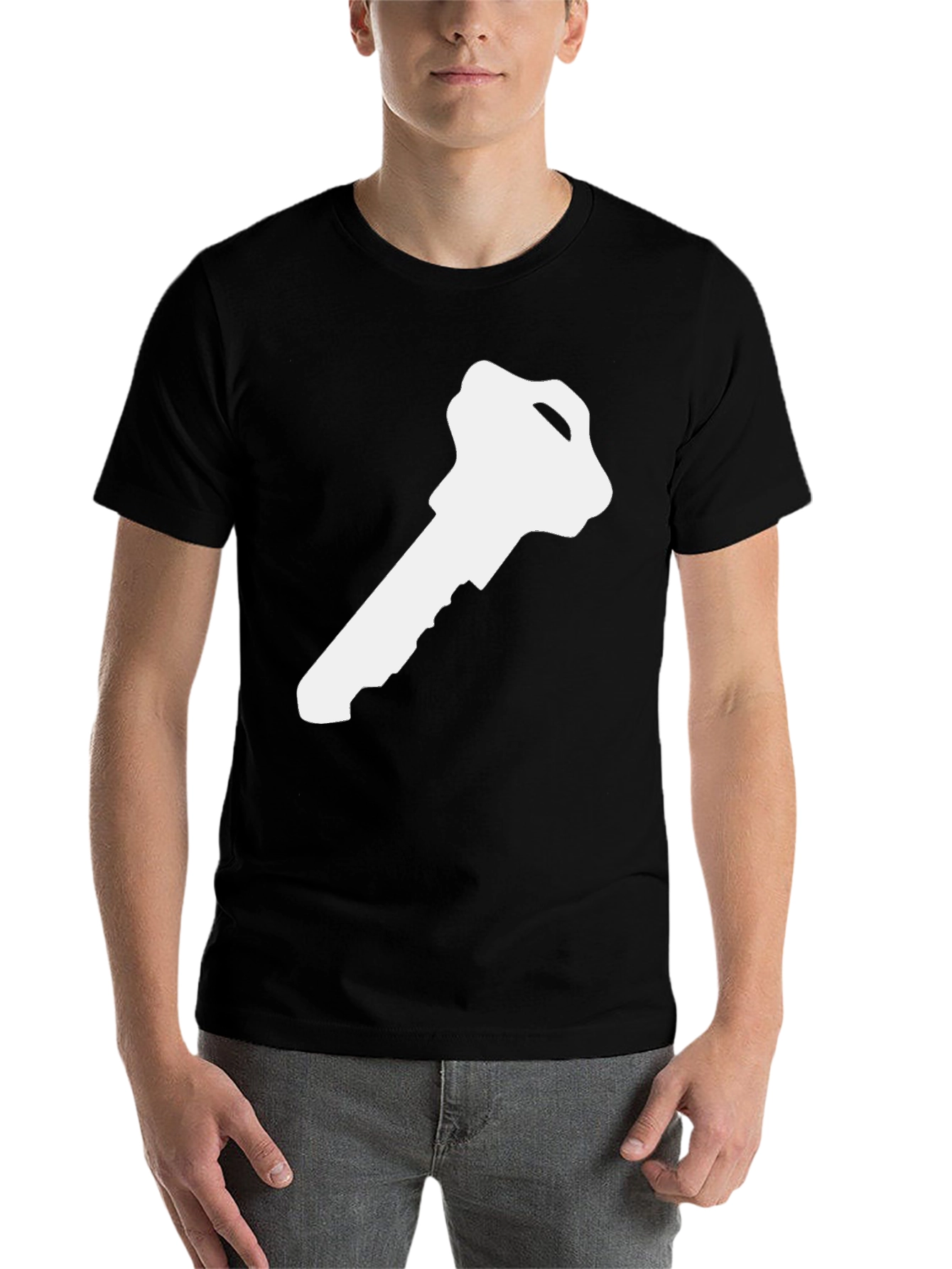 Black Key Graphic Tee - Unlock Your Style view 7