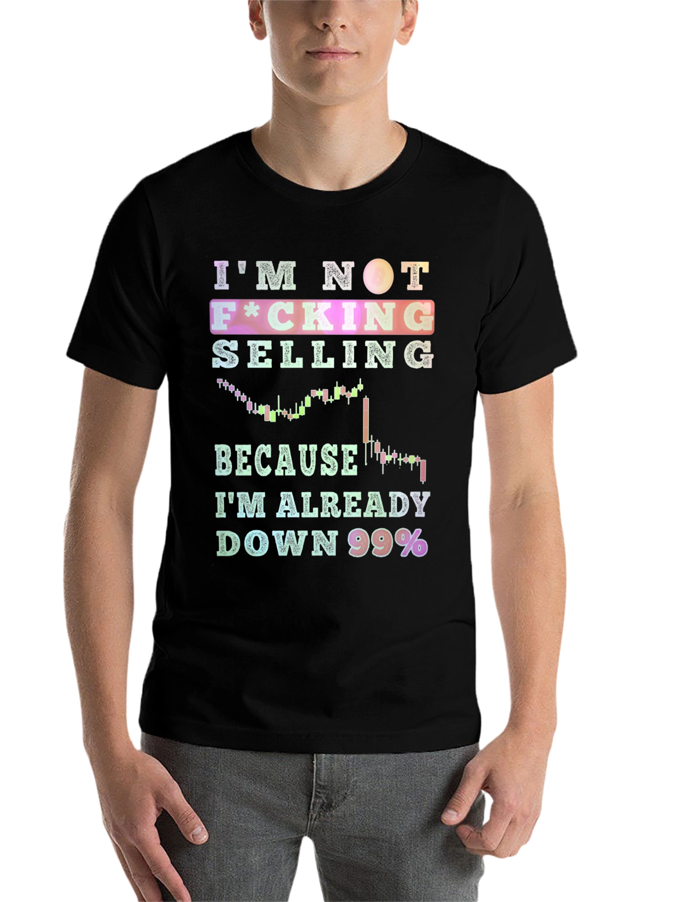 Black I'm Not Selling T-Shirt - Down 99% view 7