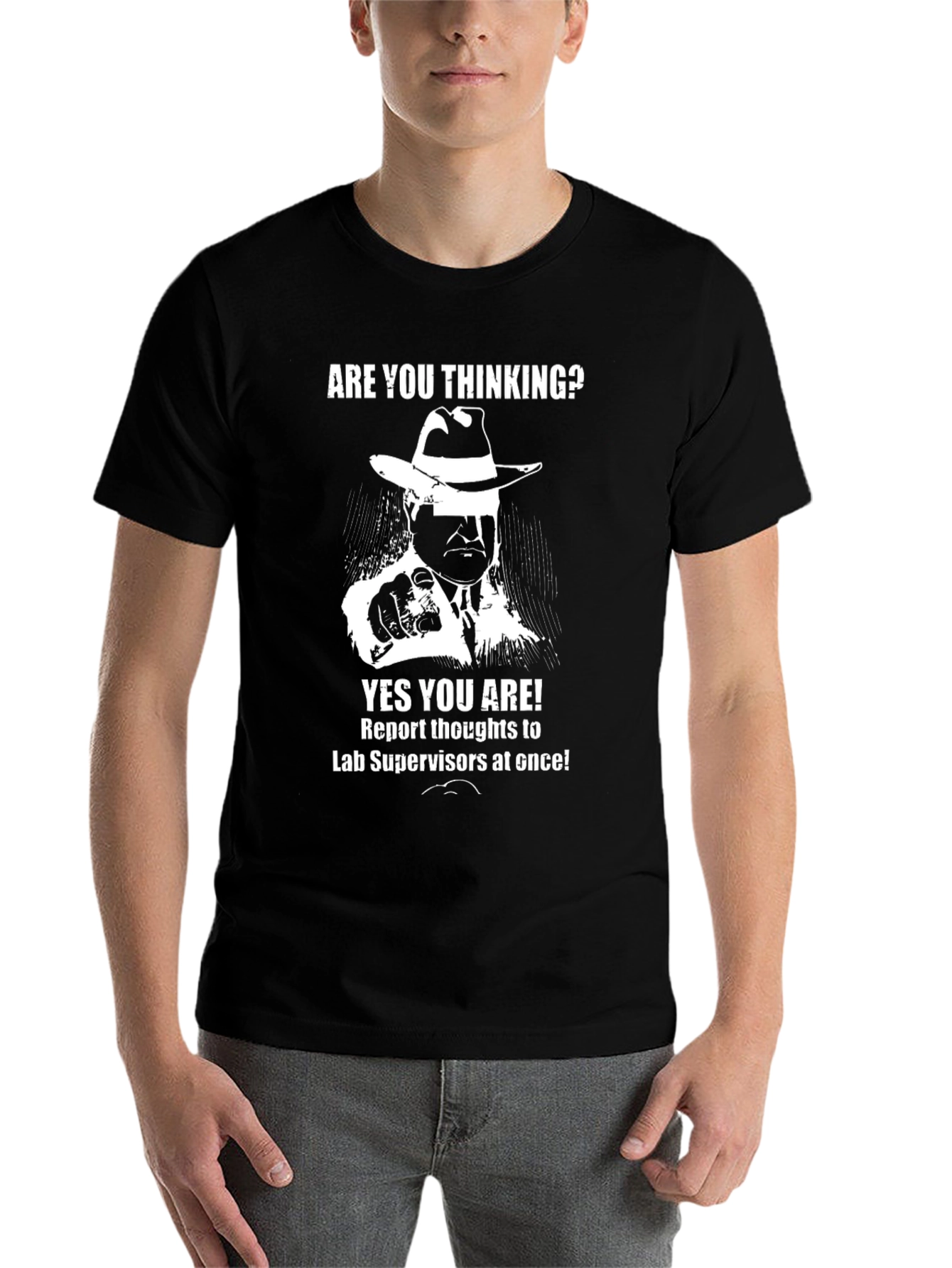 Black Thinking Lab Supervisor T-Shirt view 7