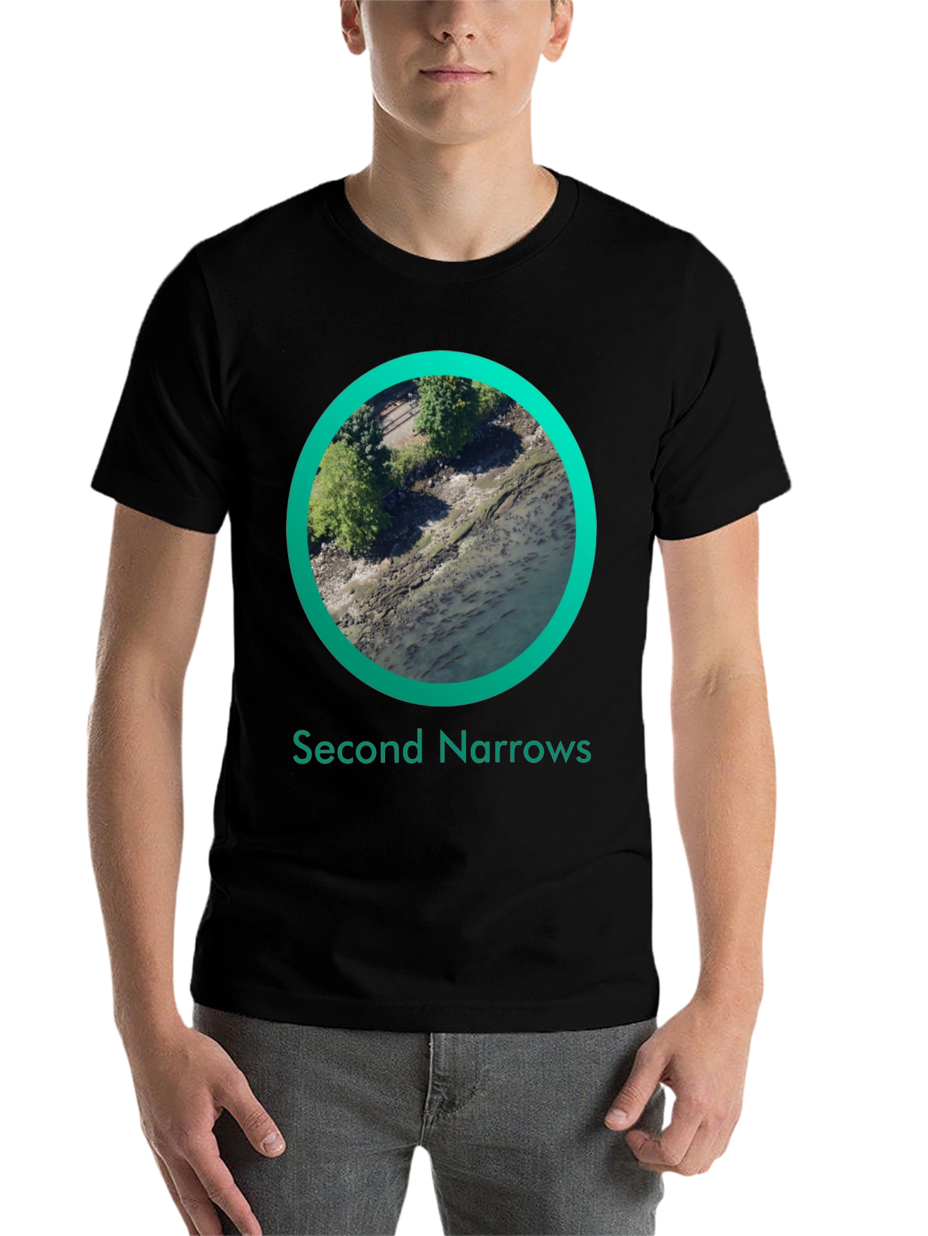 Black Second Narrows Graphic T-Shirt - Black view 7
