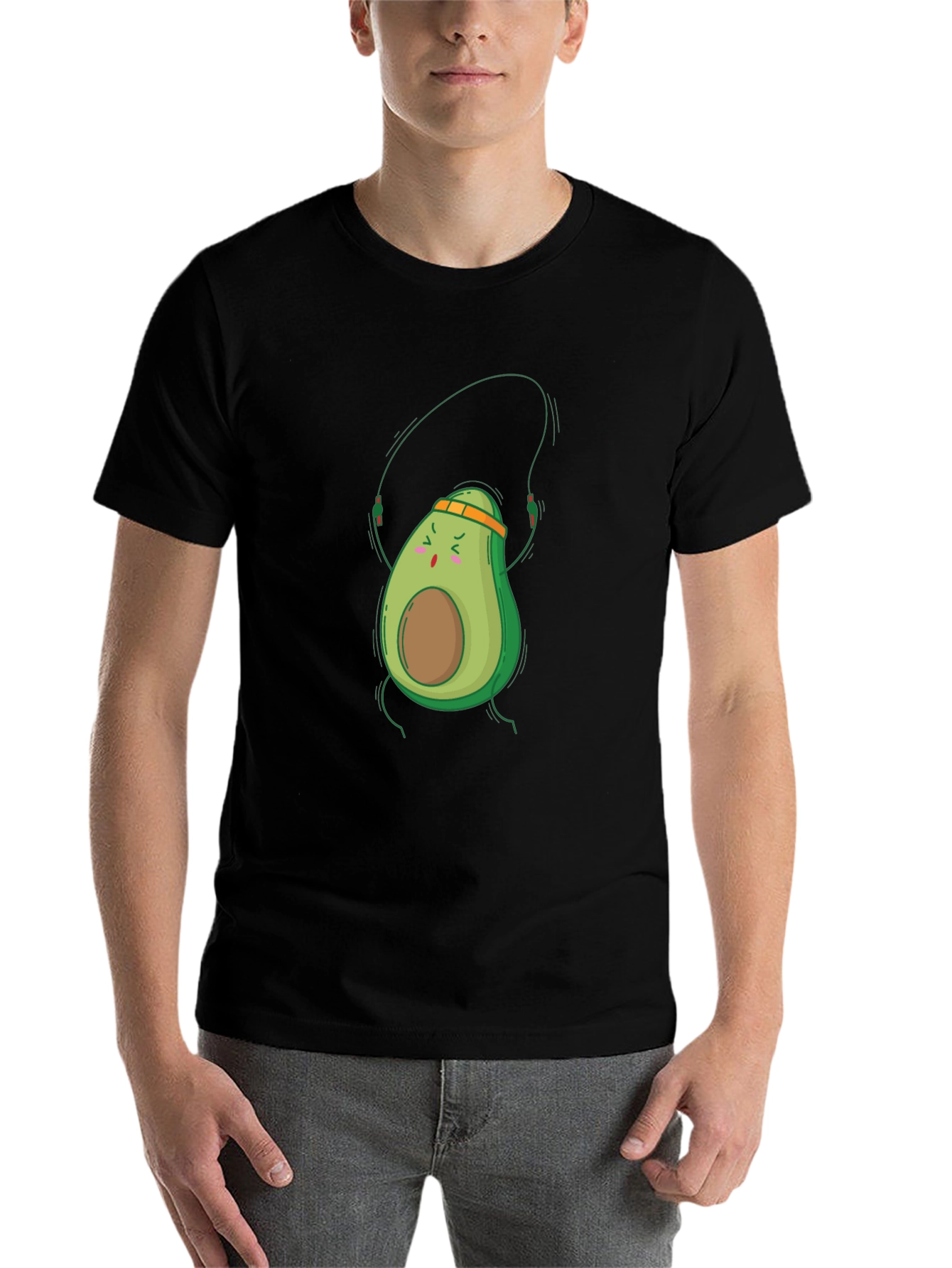 Black Avocado Workout Black T-Shirt view 7