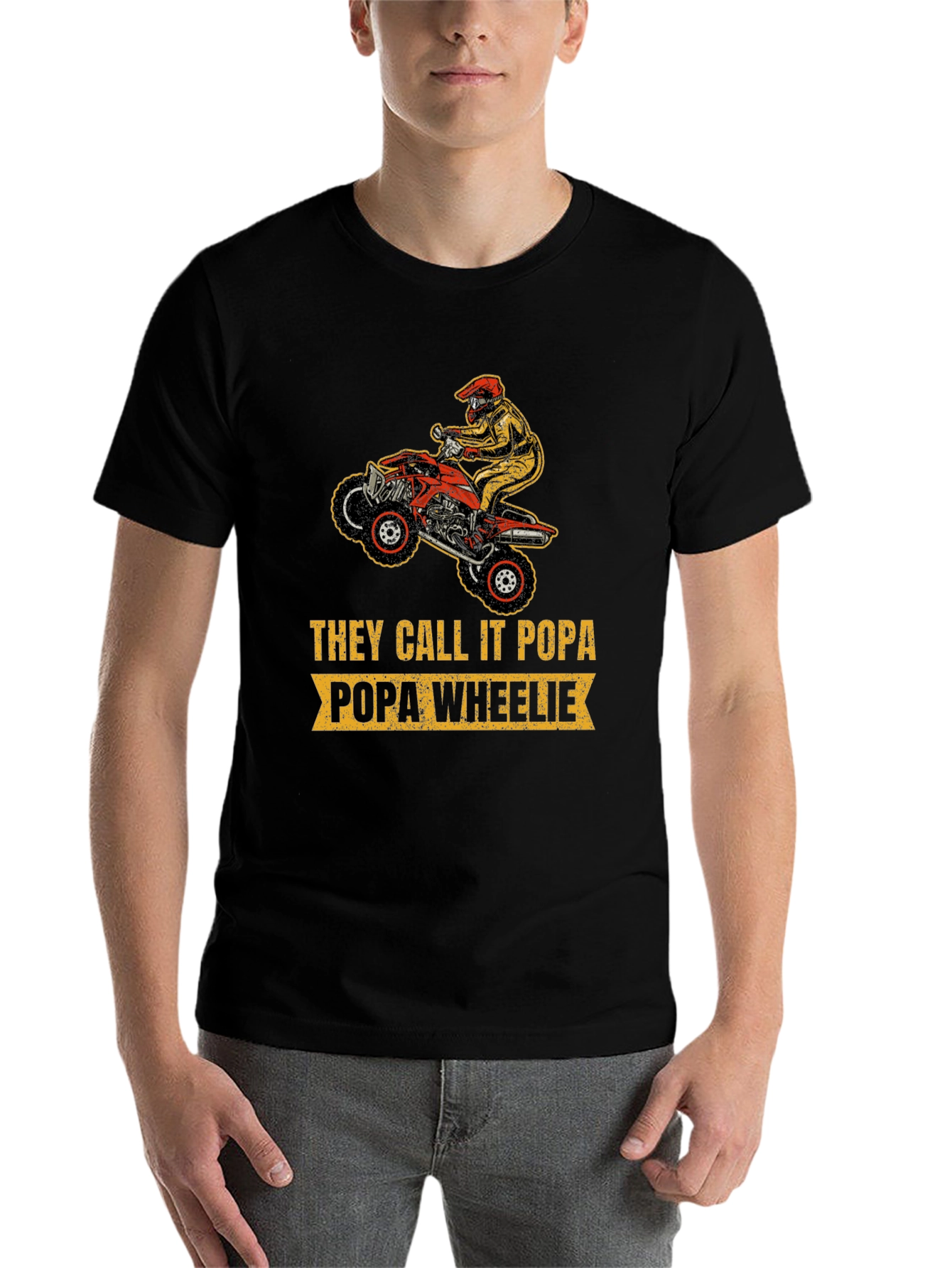Popa Wheelie T-Shirt - Motocross Dad Tee - 7