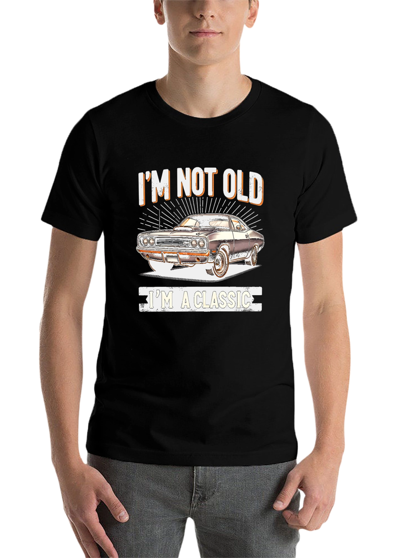 Black I'm Not Old, I'm A Classic T-Shirt view 7