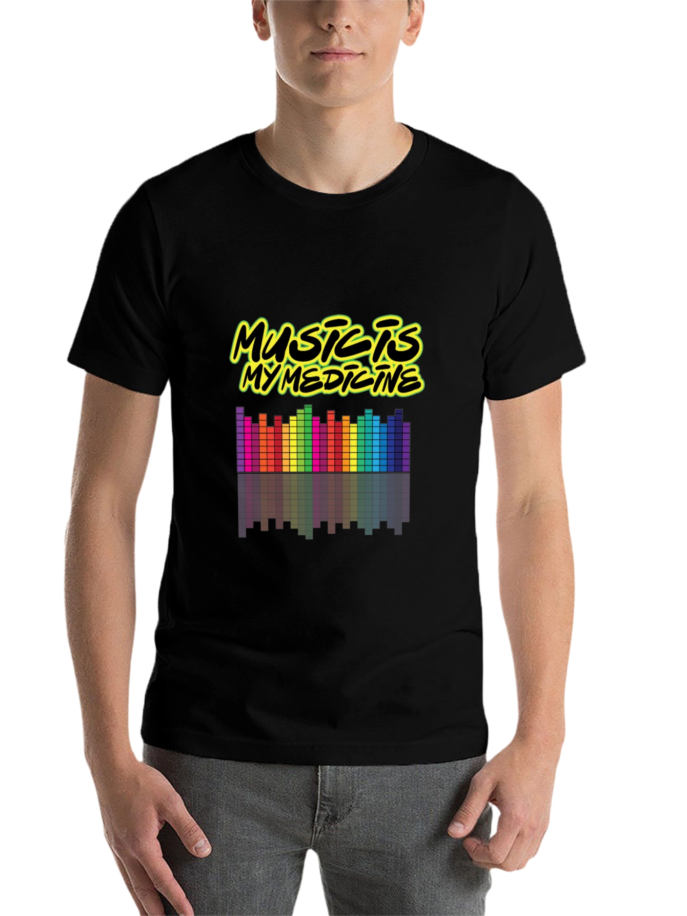 Black Music is My Medicine Graphic T-Shirt view 7