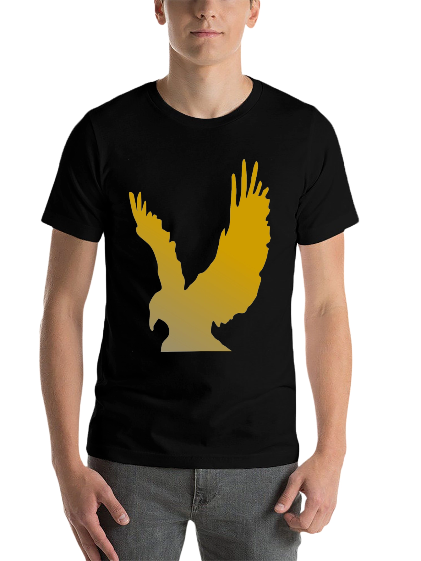 Black Eagle Graphic T-Shirt - Black view 7