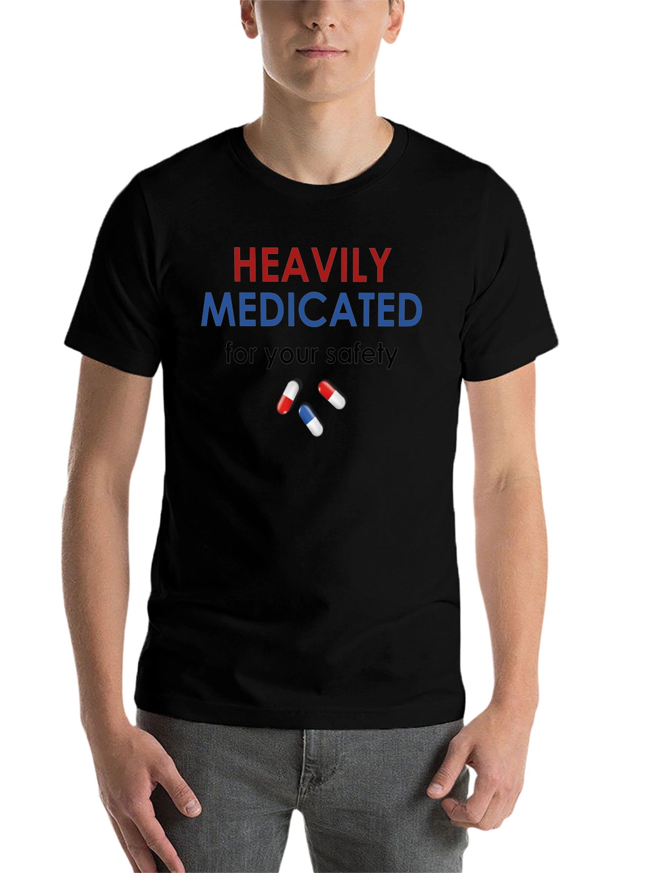 Heavily Medicated T-Shirt - Funny Graphic Tee - 7