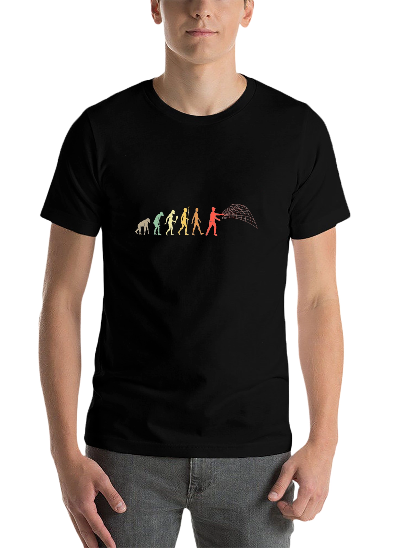 Black Evolution of Fishing T-Shirt view 7